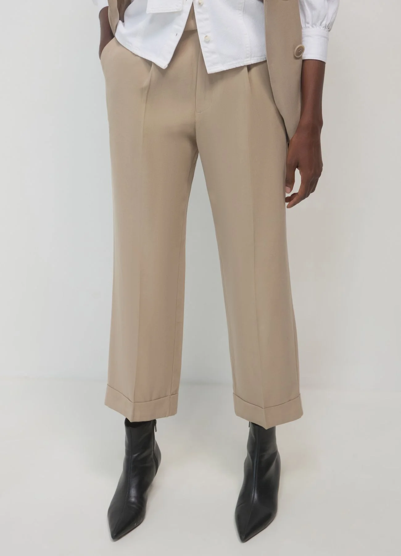Pantalone classico con risvolto - Image 3