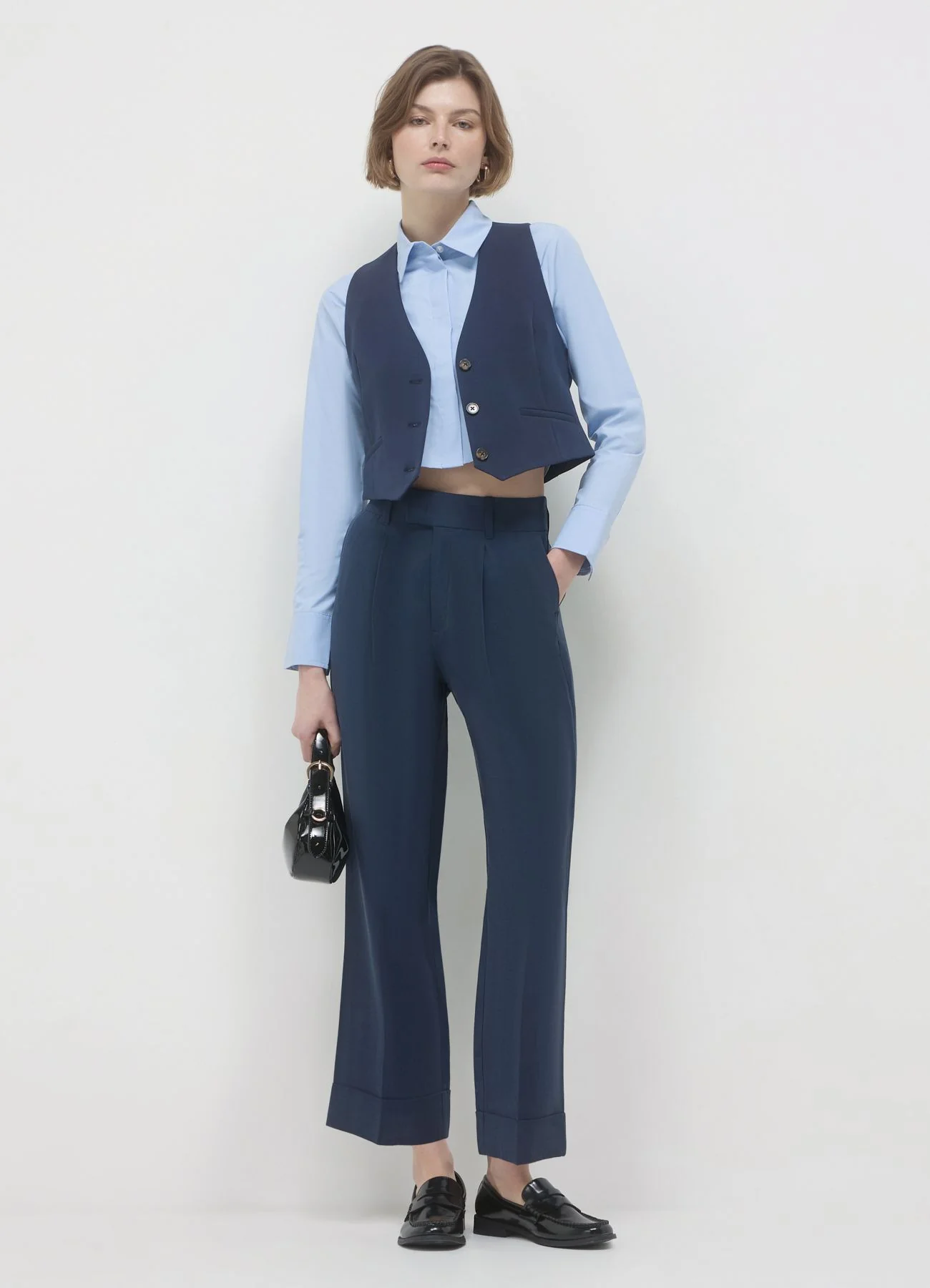 Pantalone classico con risvolto - Image 2