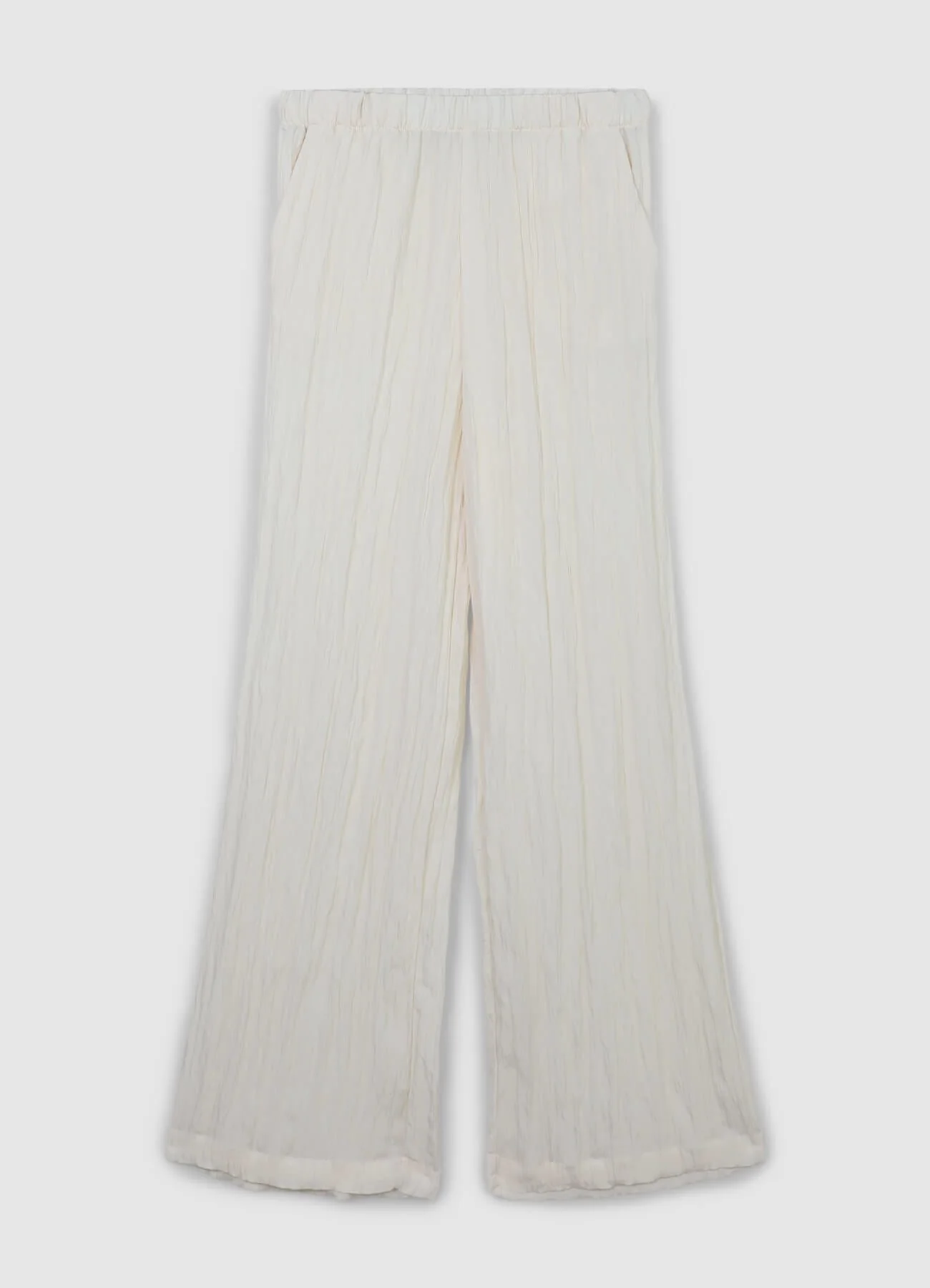 Pantalone crinkle tinta unita - Image 4