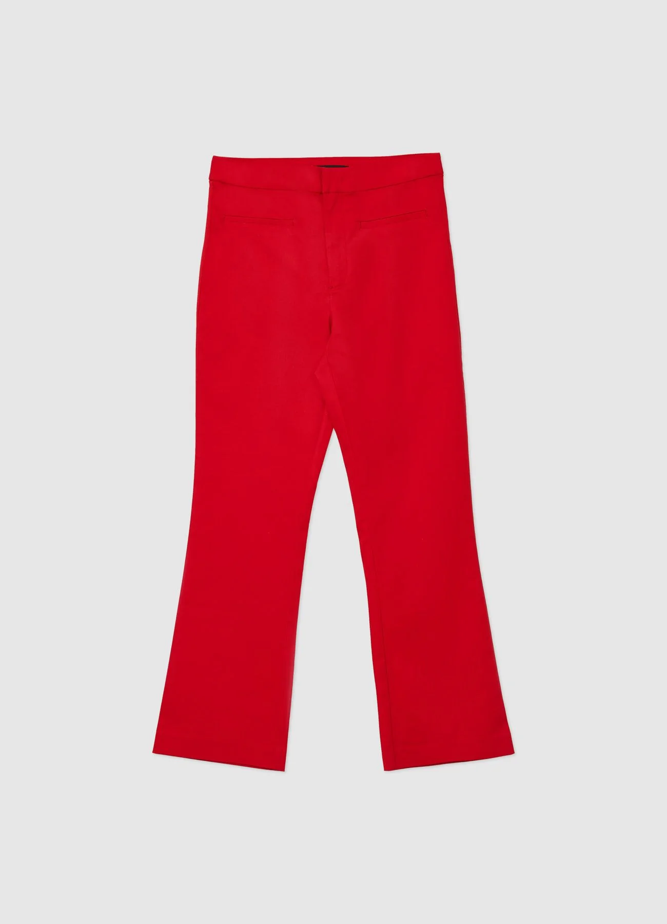 Pantalone cropped flare in rasatello - Image 4