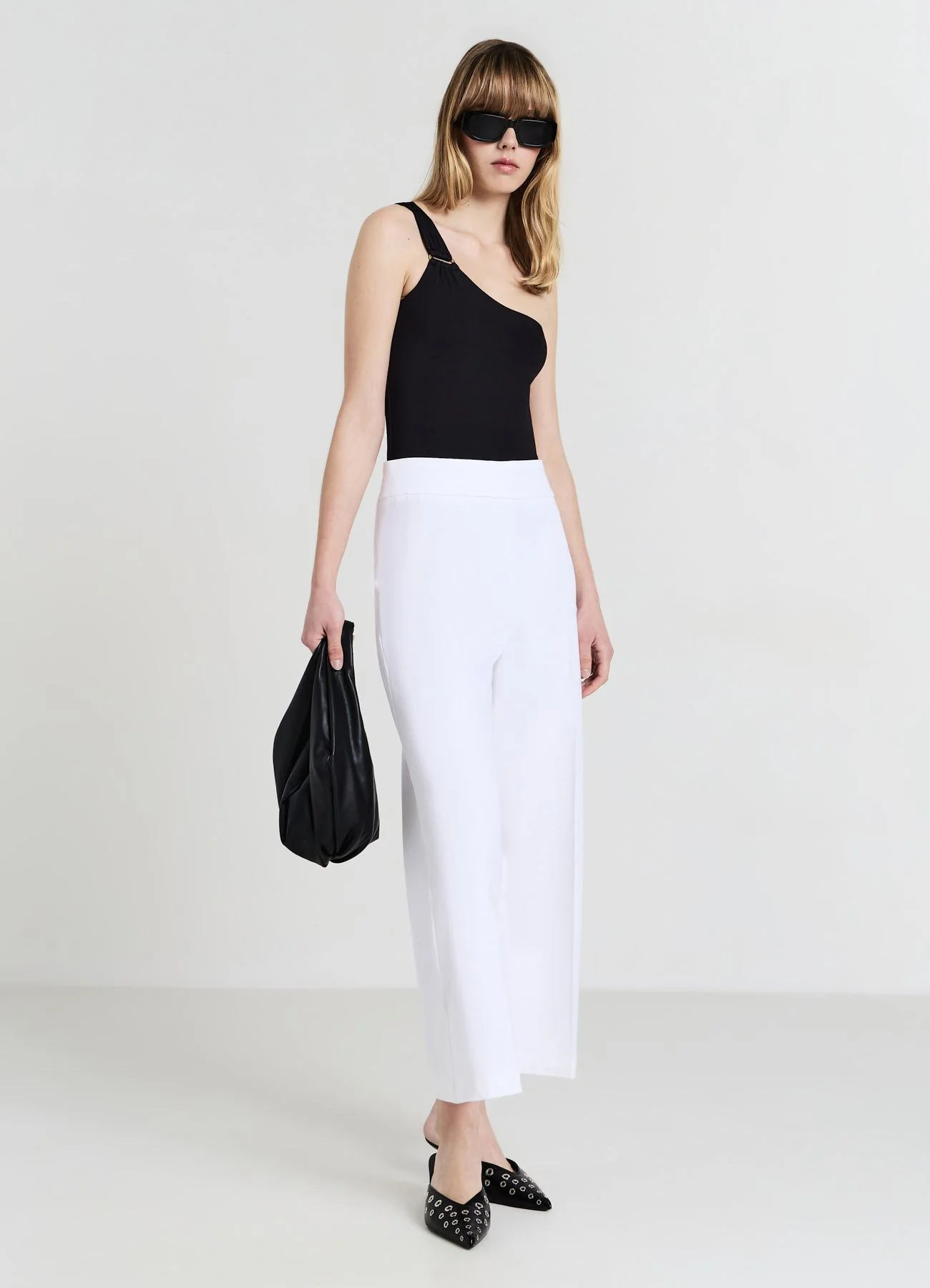 Pantalone culotte in cotone