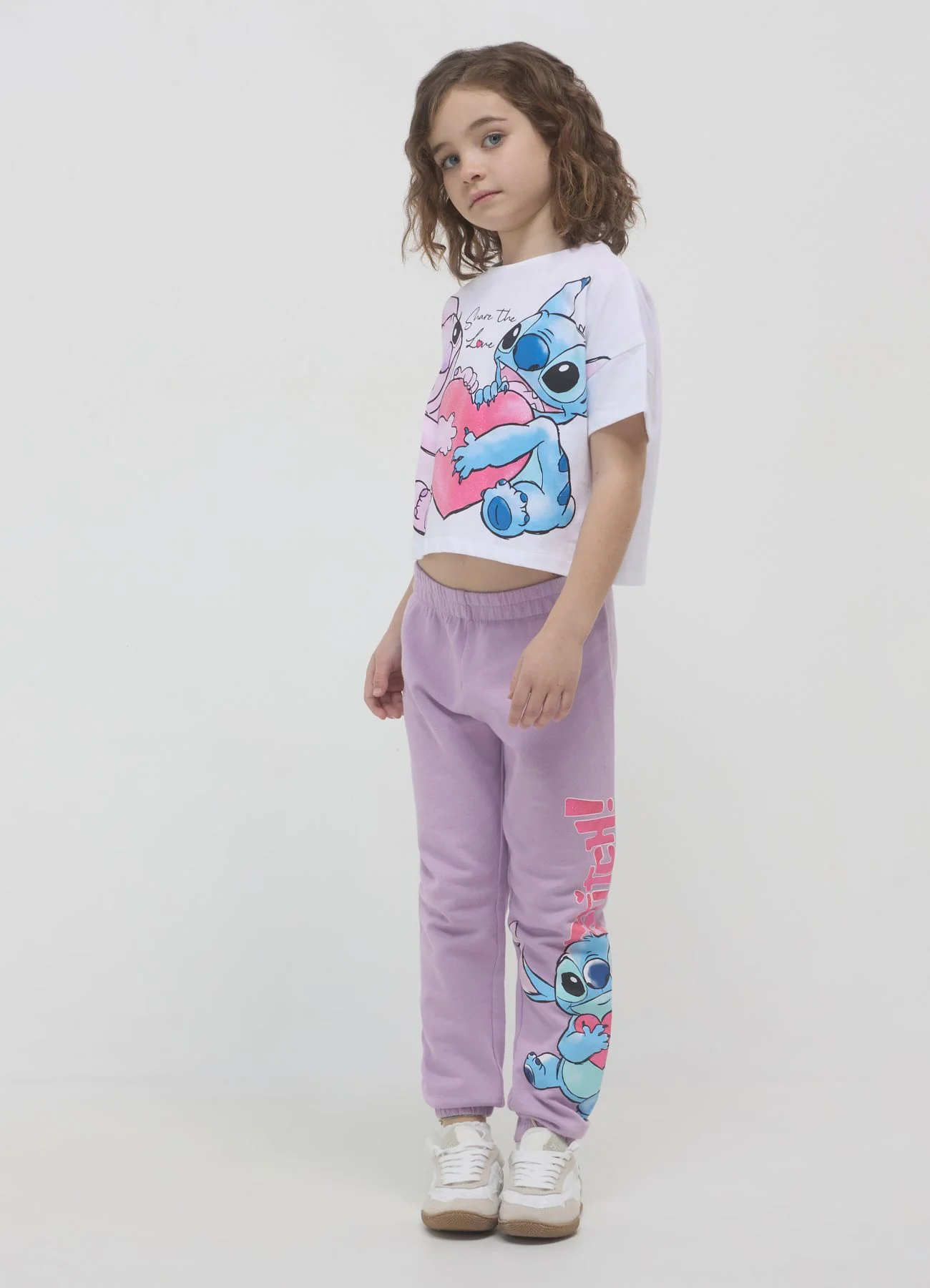 Pantalone ginnico stampa Stitch