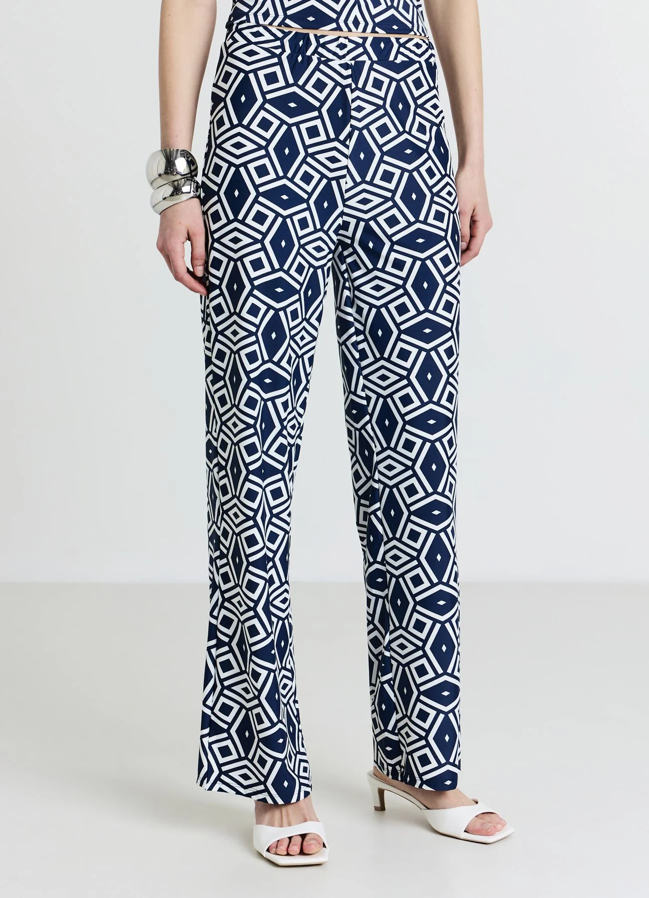 Pantalone palazzo a fantasia