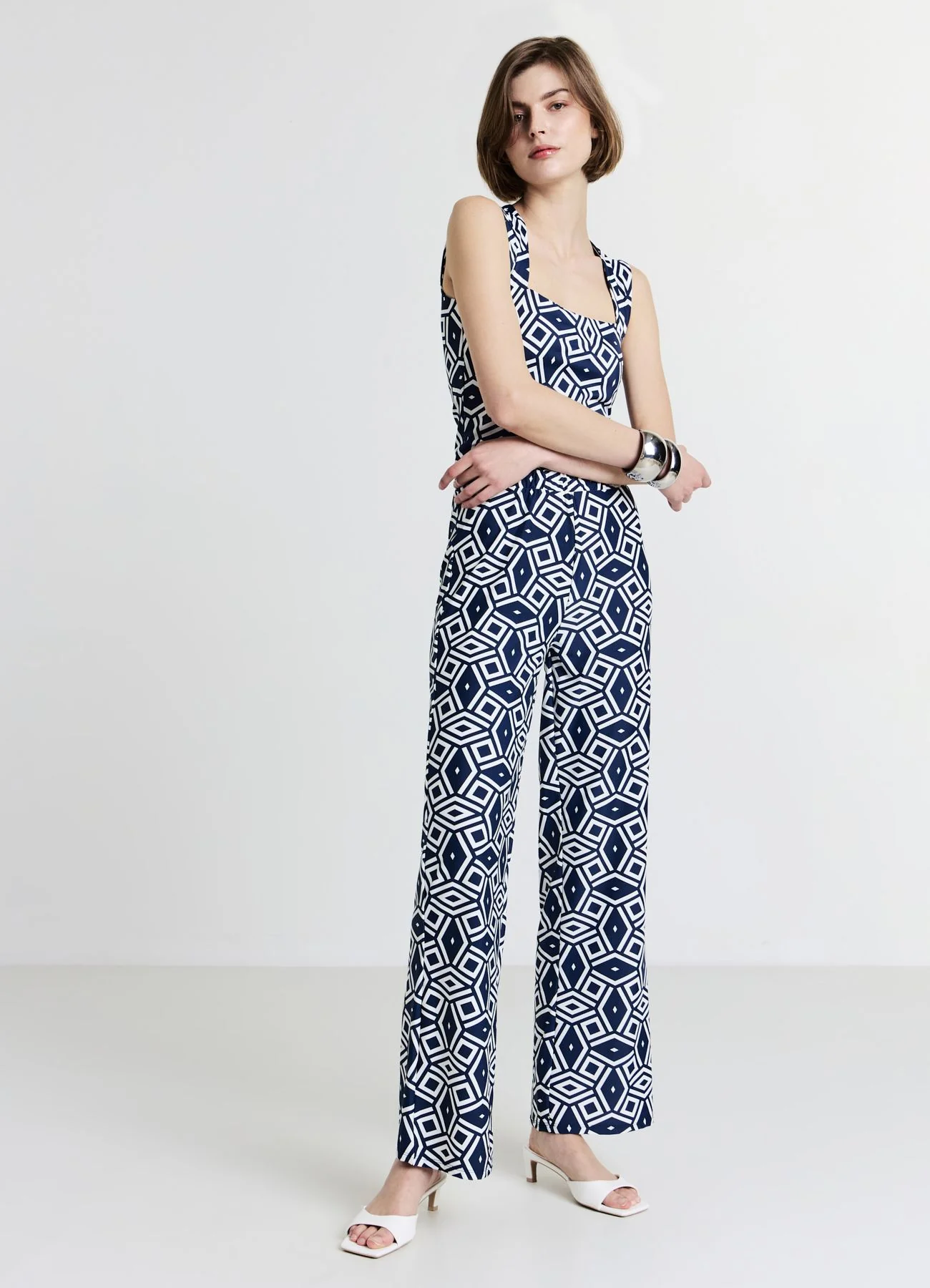 Pantalone palazzo a fantasia - Image 3