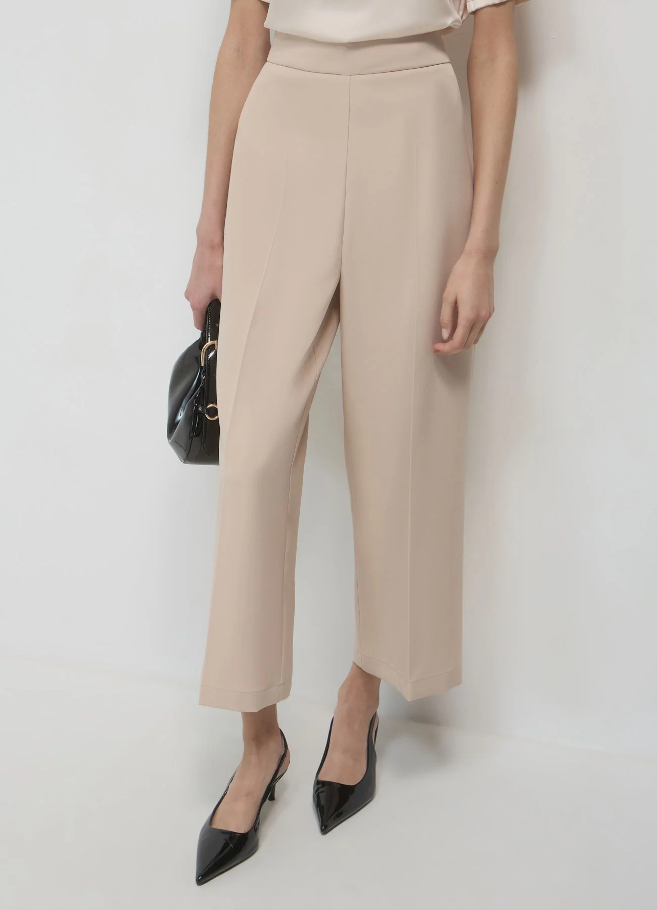 Pantalone palazzo cropped - Image 2