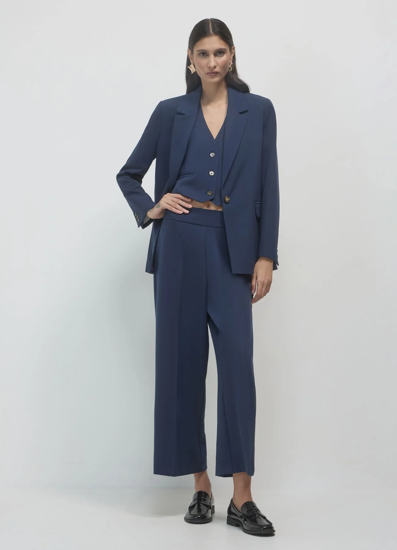 Pantalone palazzo cropped - Image 2
