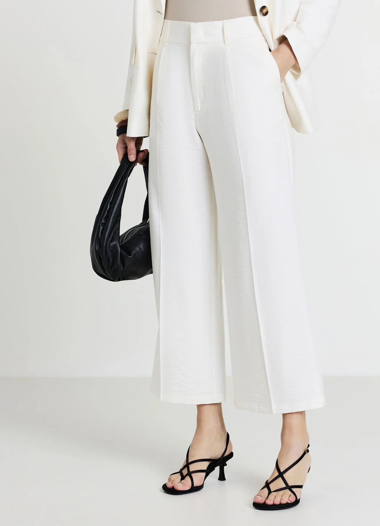 Pantalone straight con pinces