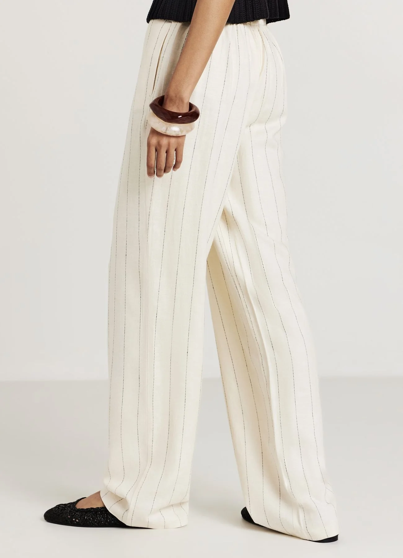 Pantalone straight gessato - Image 4