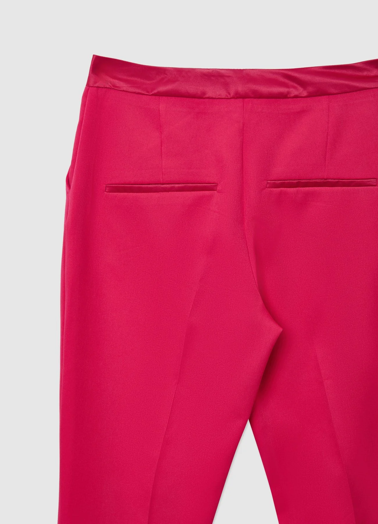 Pantalone zampa fascia simil satin - Image 4
