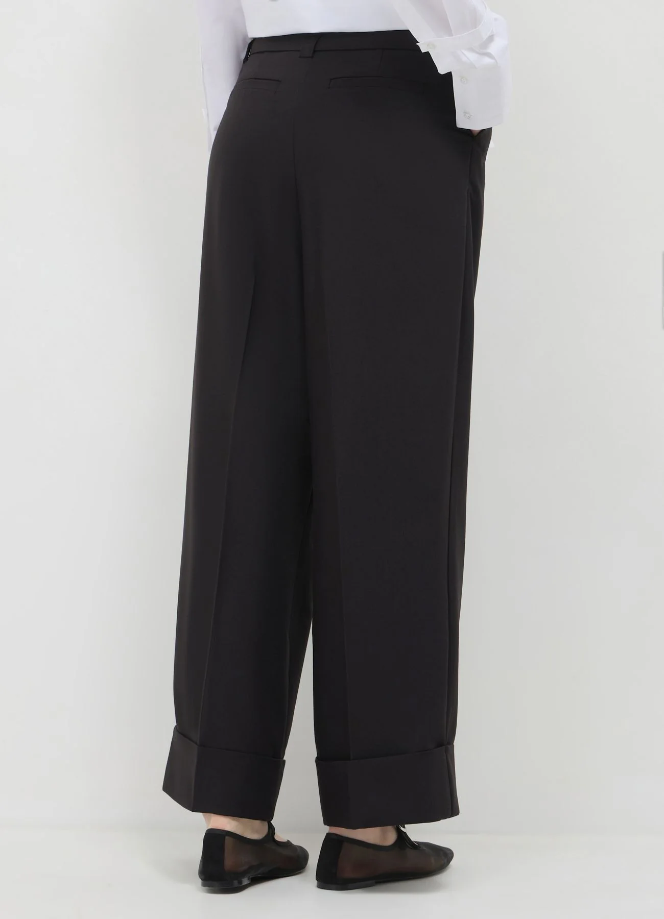 Pantaloni a palazzo con cintura - Image 3