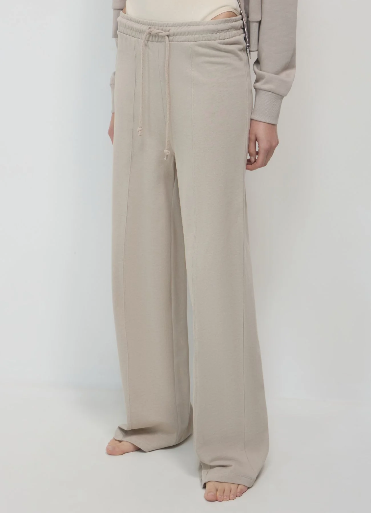 Pantaloni a palazzo in felpa - Image 3