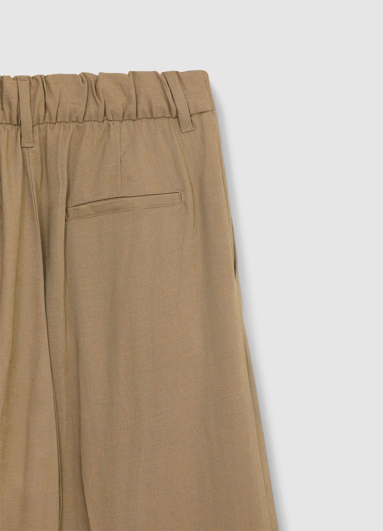 Pantaloni a palazzo misto lino - Image 6