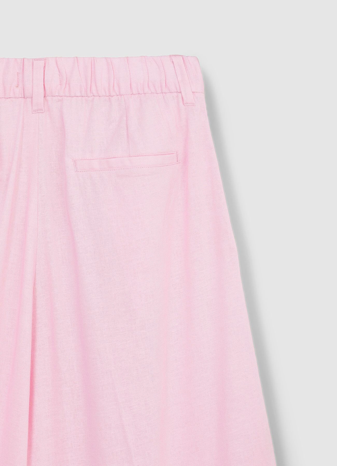 Pantaloni a palazzo misto lino - Image 6
