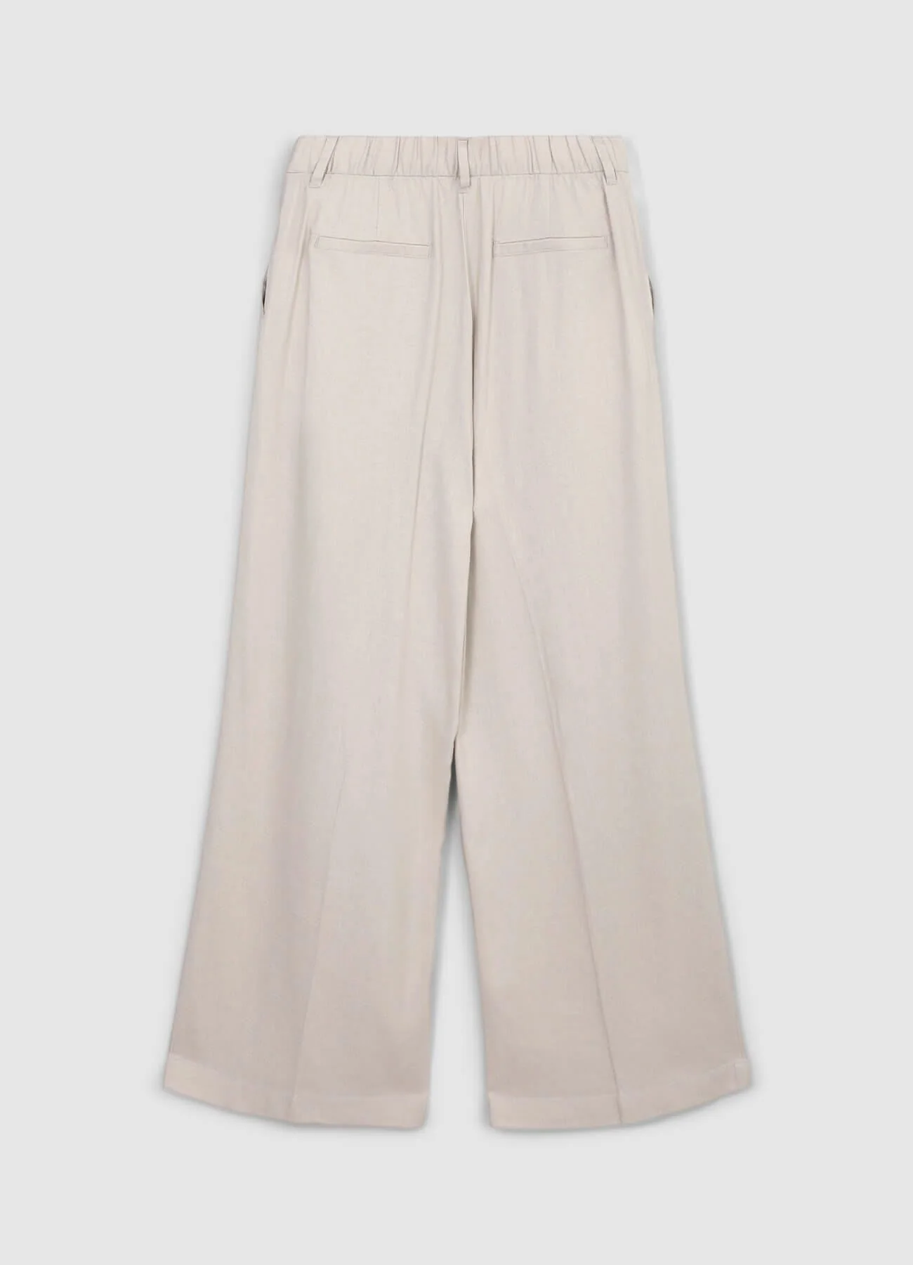Pantaloni a palazzo misto lino - Image 6