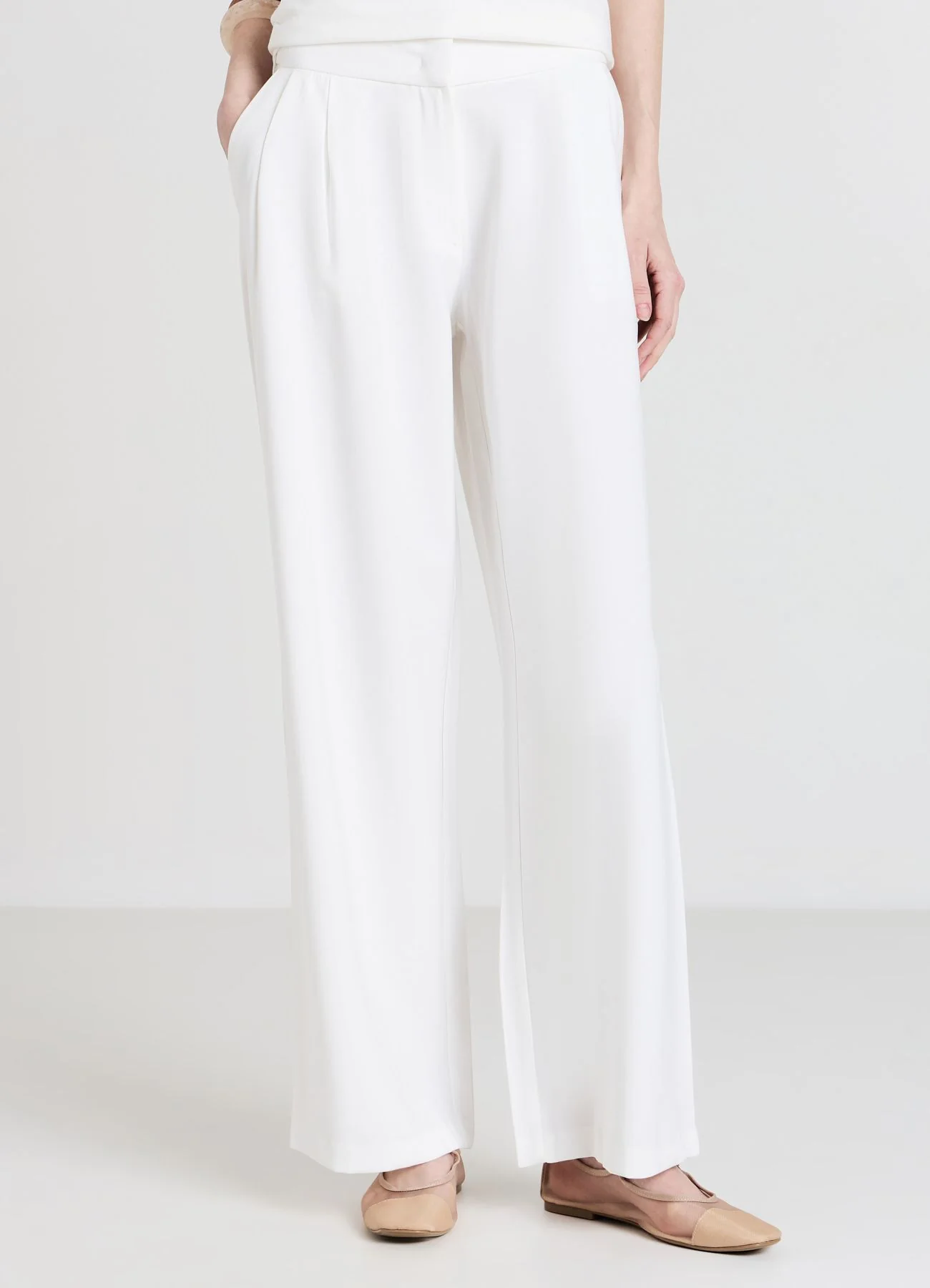 Pantaloni a palazzo tinta unita - Image 2