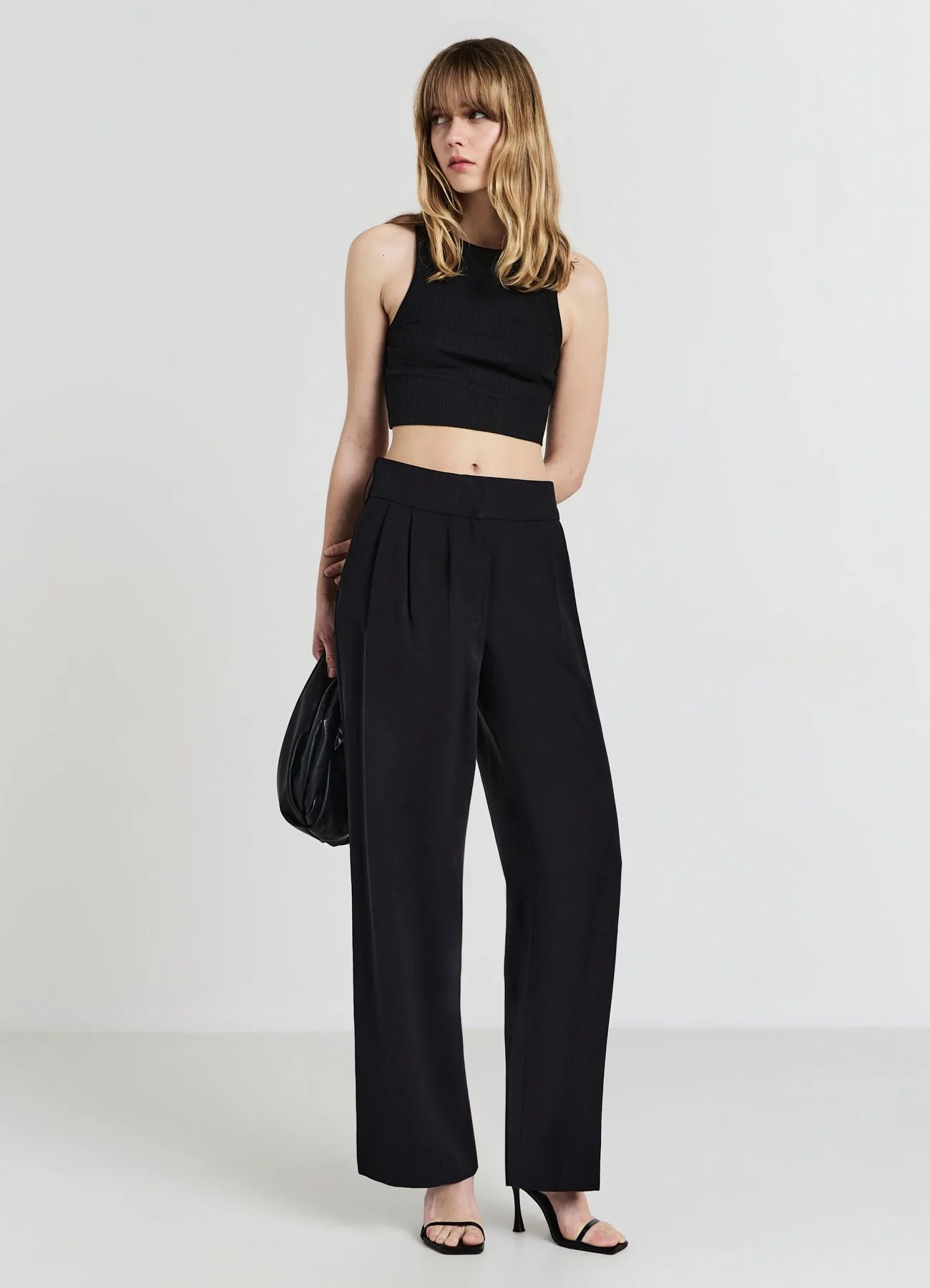 Pantaloni a palazzo tinta unita - Image 3