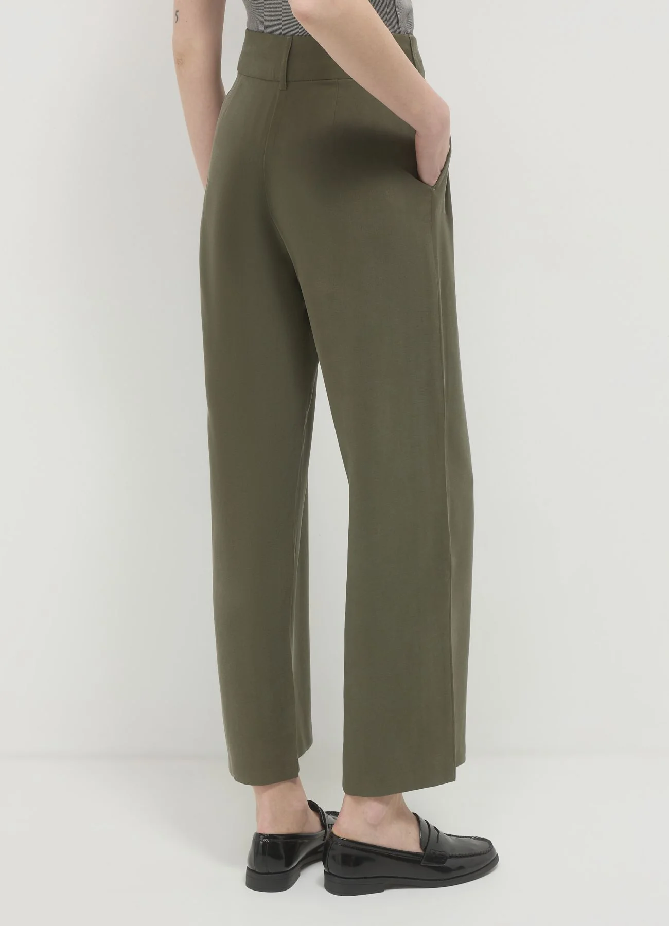 Pantaloni a palazzo tinta unita - Image 2