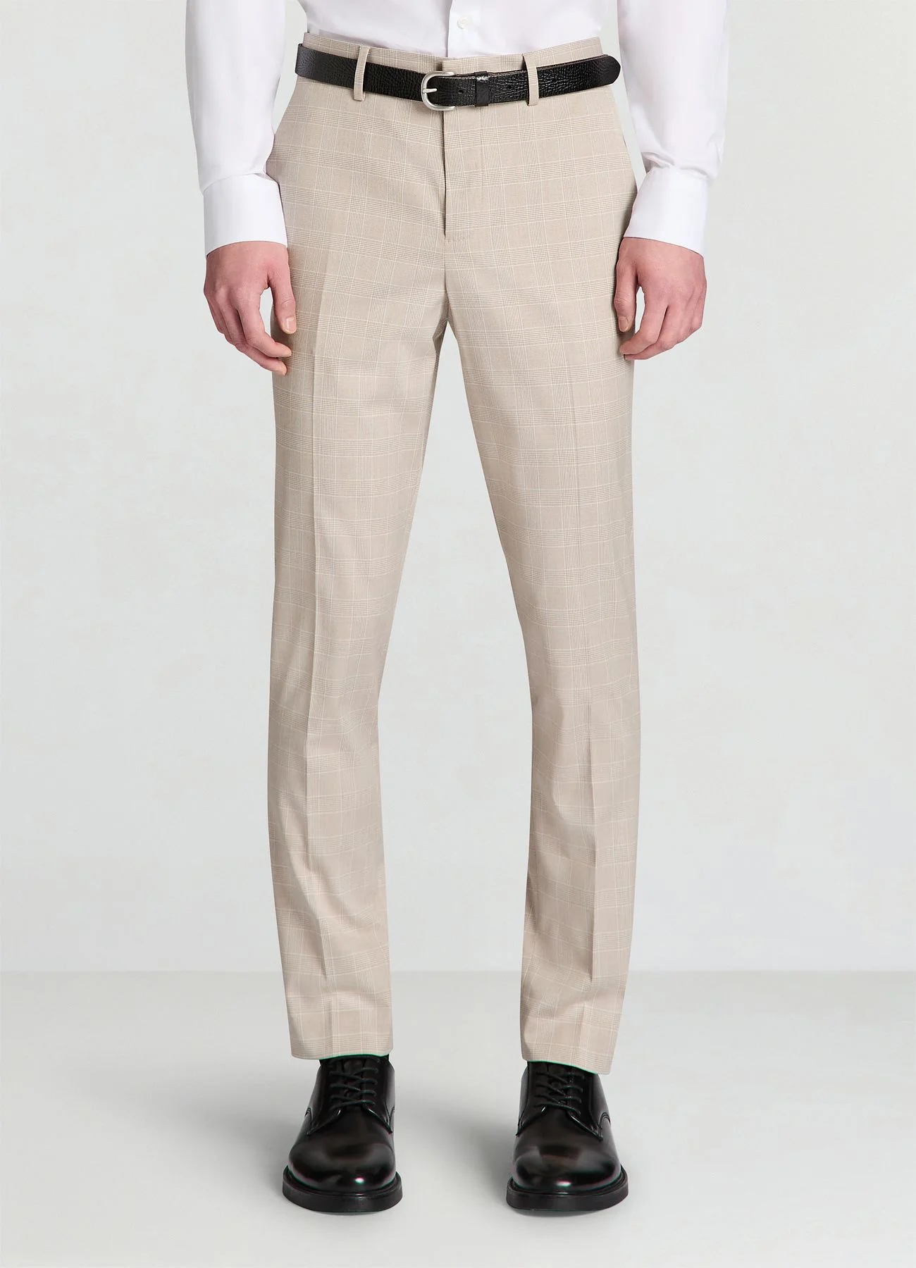 Pantaloni a quadri con tasche a filetto - Image 3