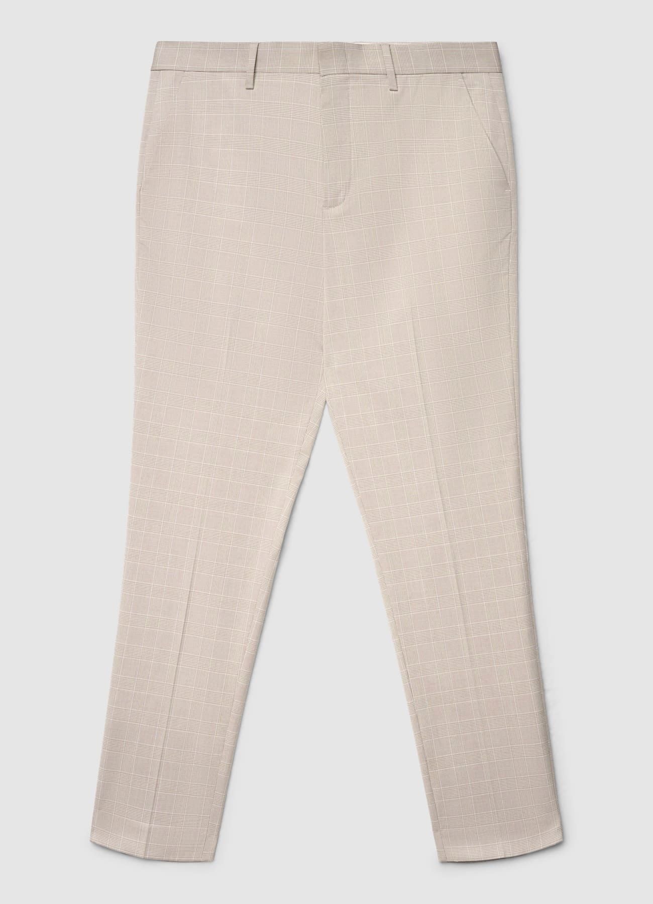Pantaloni a quadri con tasche a filetto - Image 5
