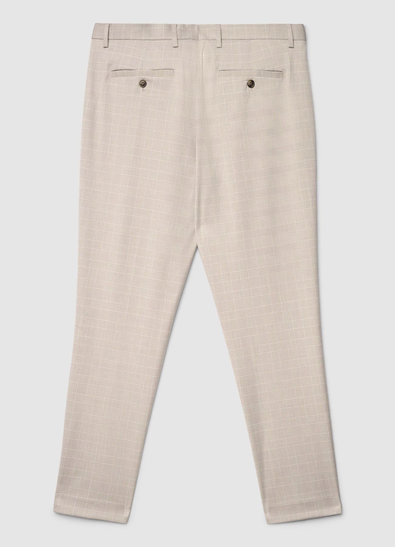 Pantaloni a quadri con tasche a filetto - Image 6