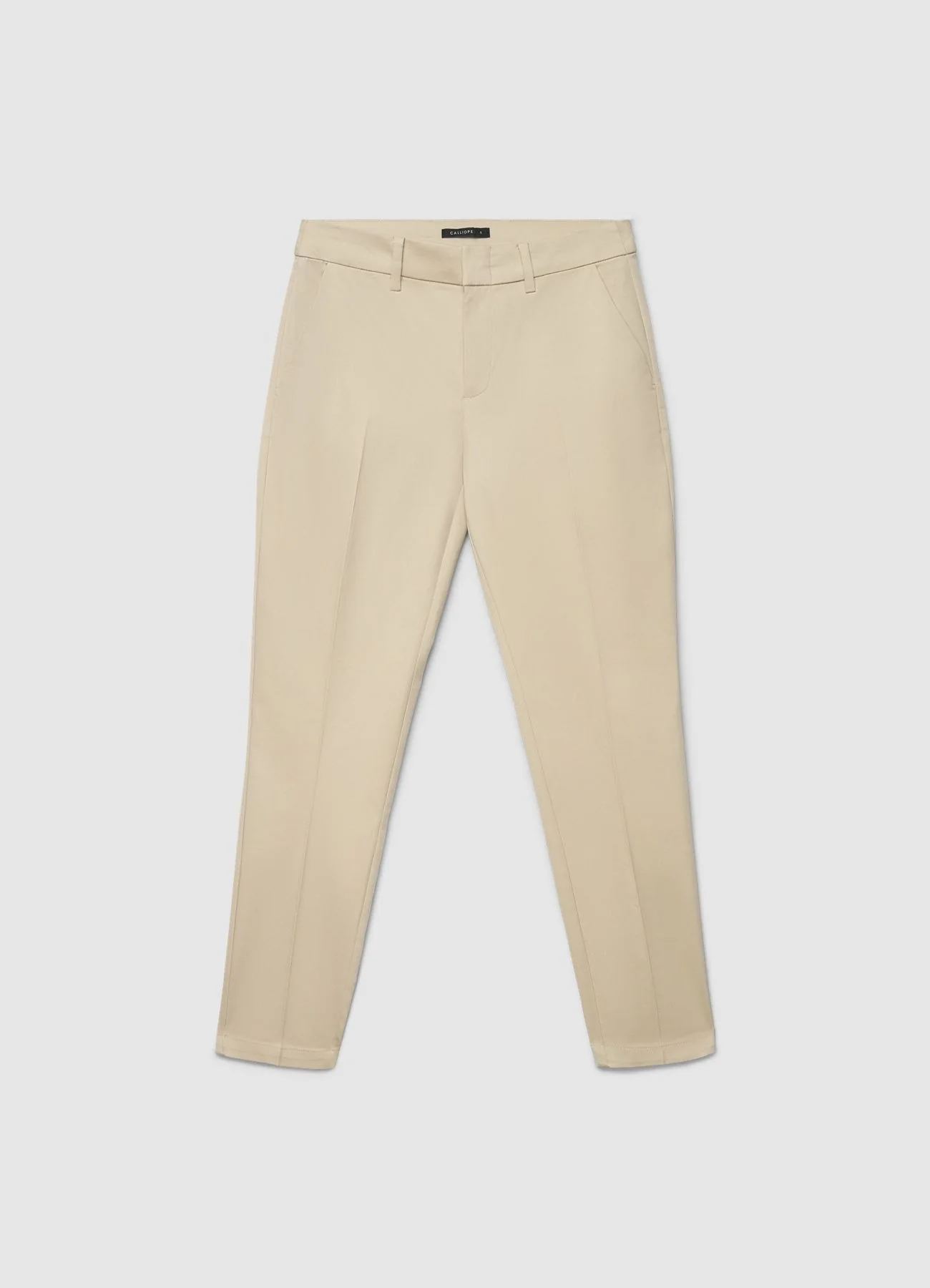 Pantaloni a sigaretta in rasatello di cotone - Image 5