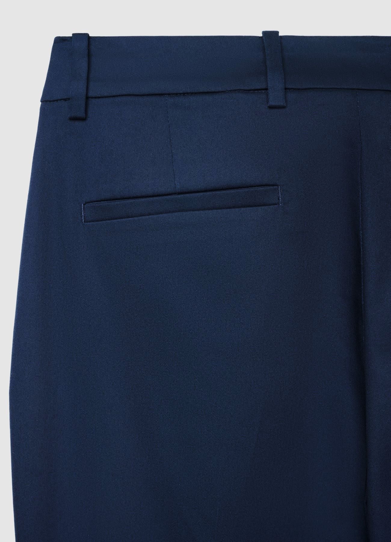 Pantaloni a sigaretta in rasatello di cotone - Image 5