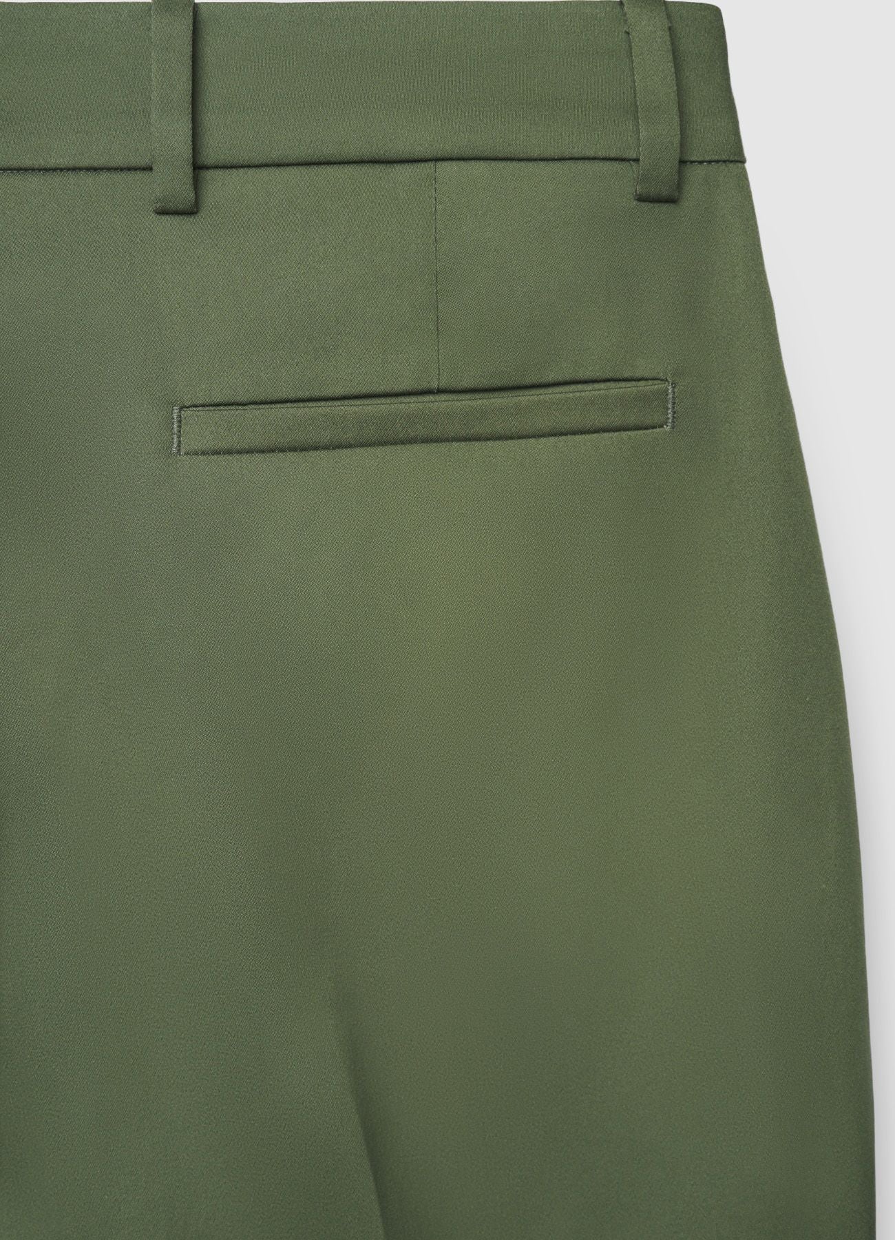 Pantaloni a sigaretta in rasatello di cotone
