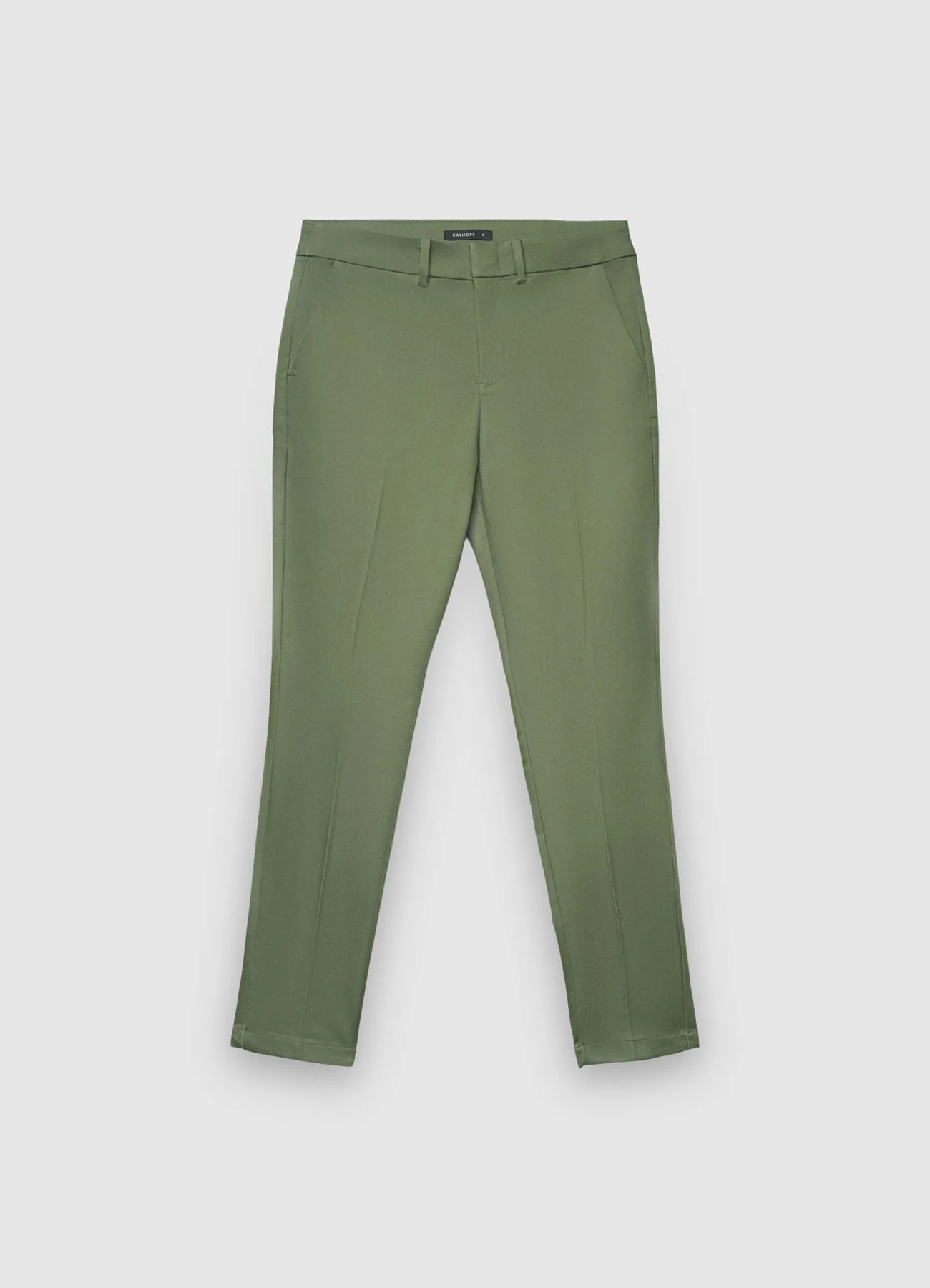 Pantaloni a sigaretta in rasatello di cotone - Image 2