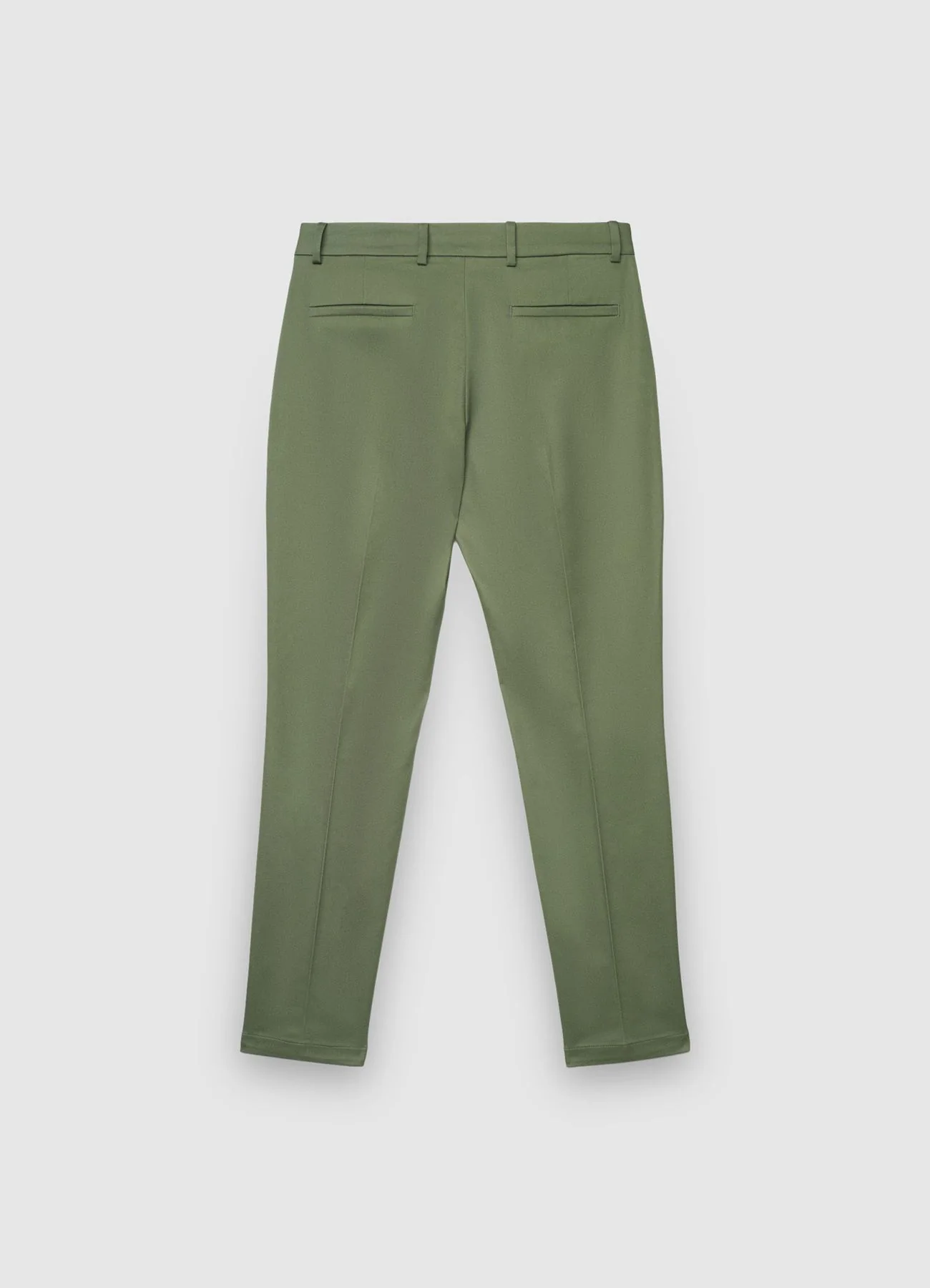 Pantaloni a sigaretta in rasatello di cotone - Image 3