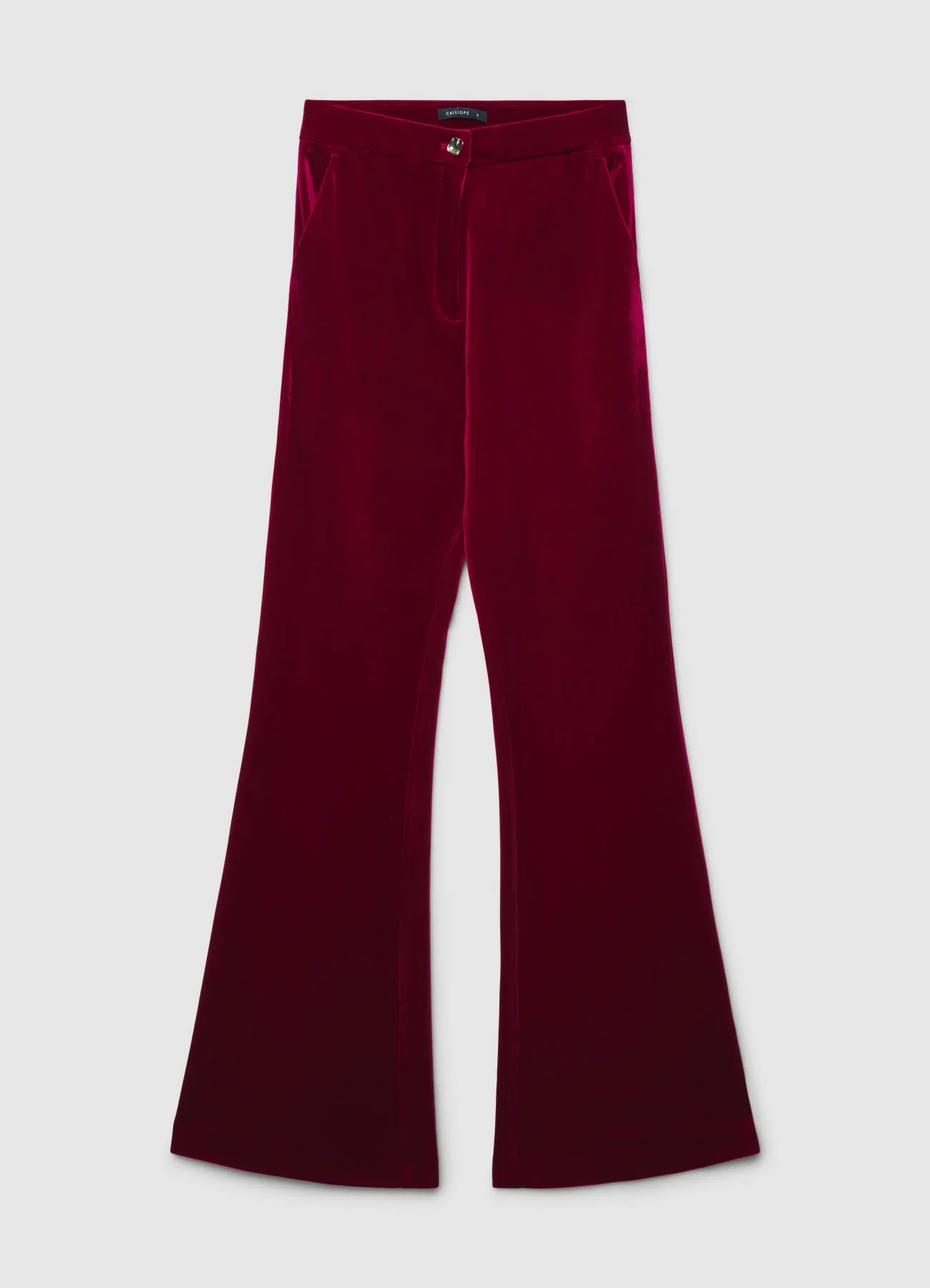 Pantaloni a zampa in ciniglia - Image 4