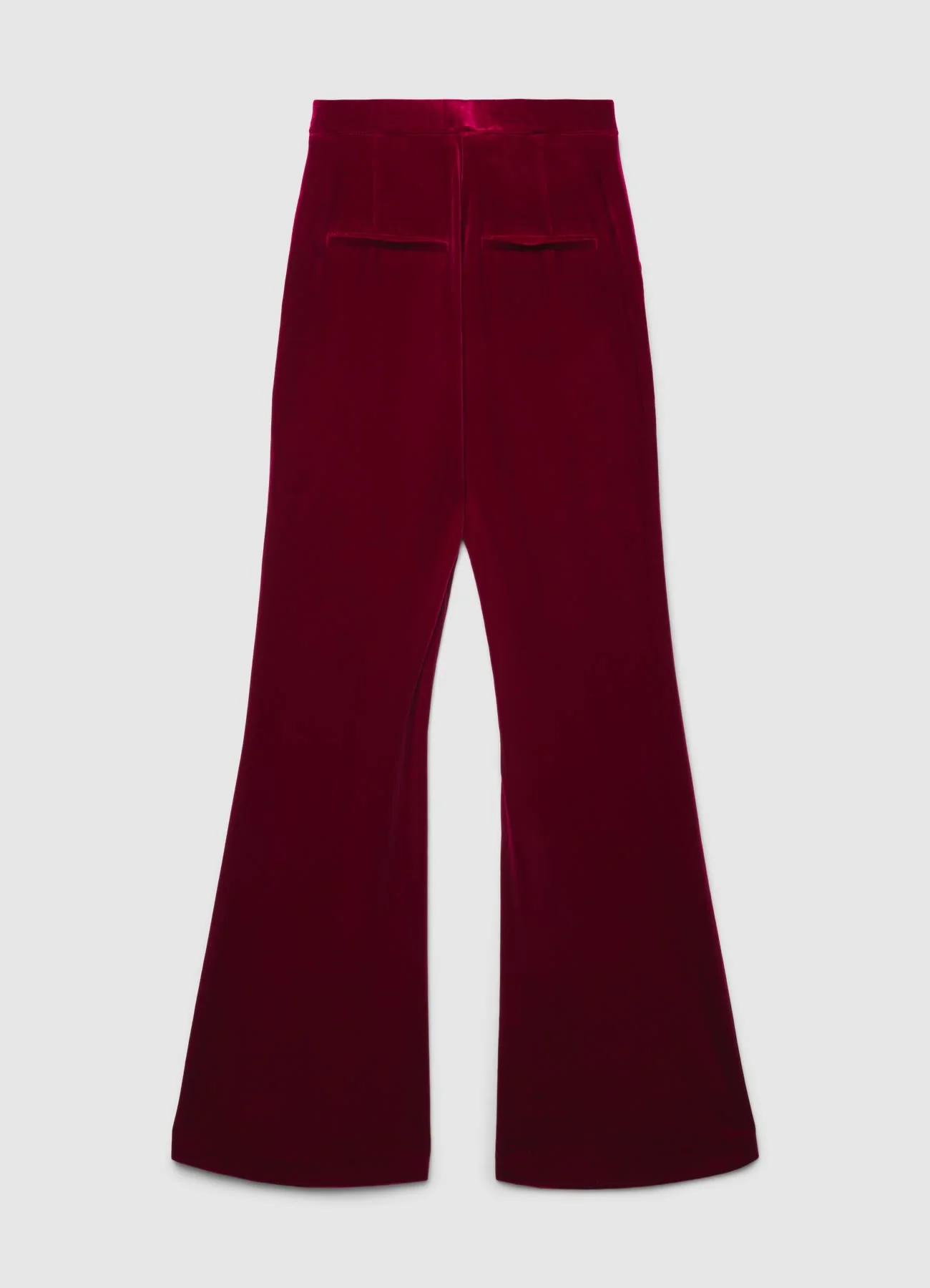 Pantaloni a zampa in ciniglia - Image 5