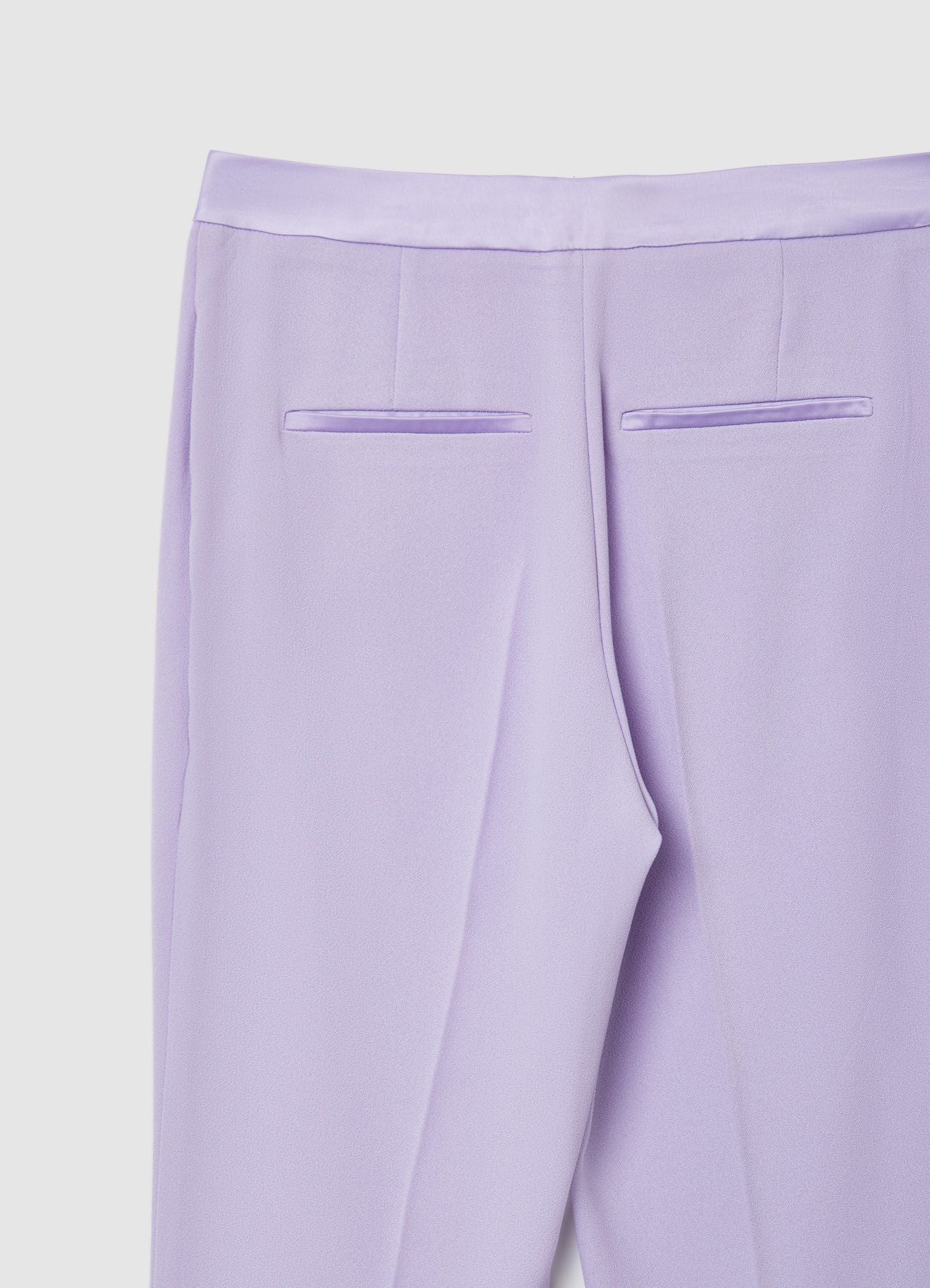 Pantaloni a zampa tessuto crepe - Image 4