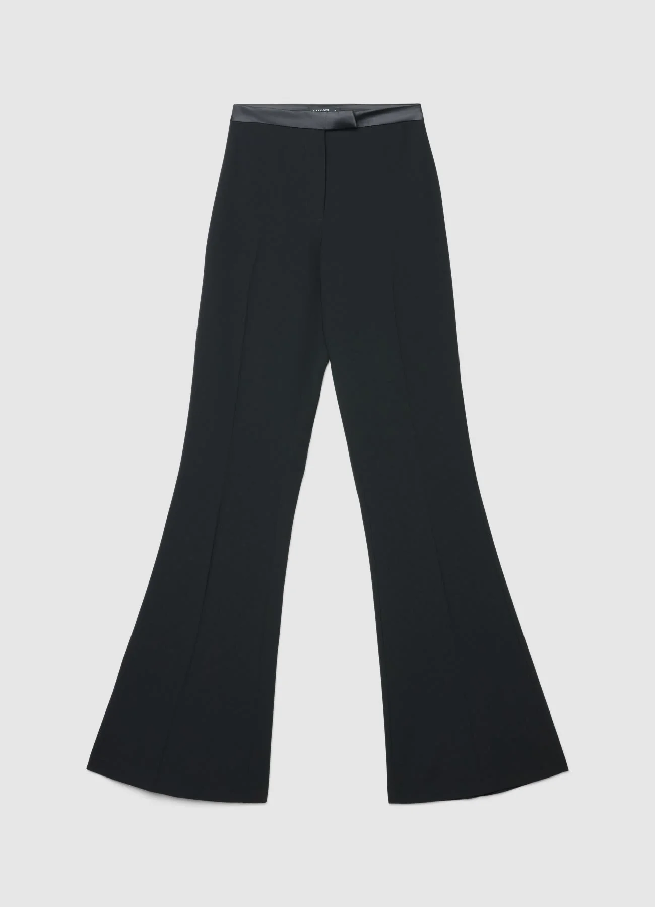 Pantaloni a zampa tessuto crepe - Image 4