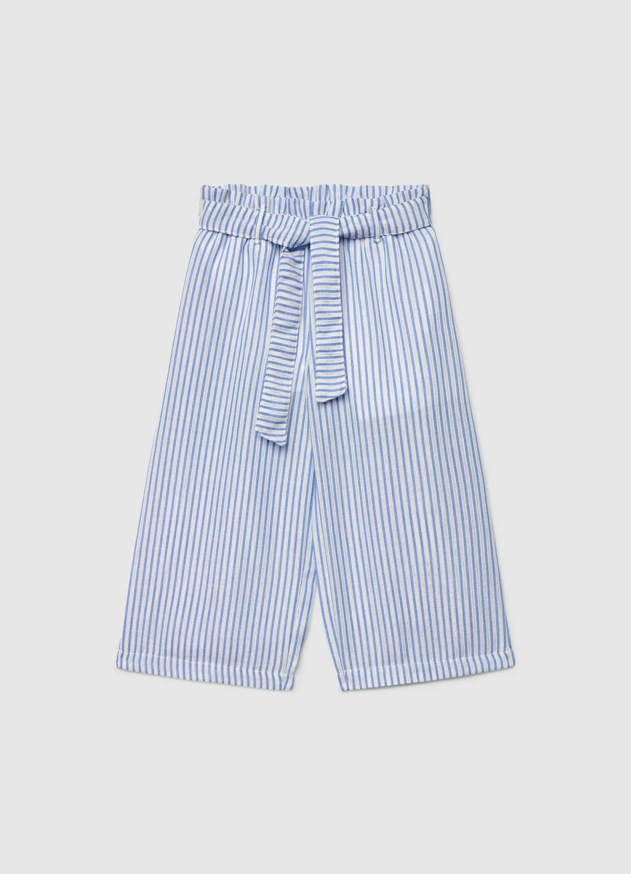 Pantaloni ampi a righe con cintura - Image 2