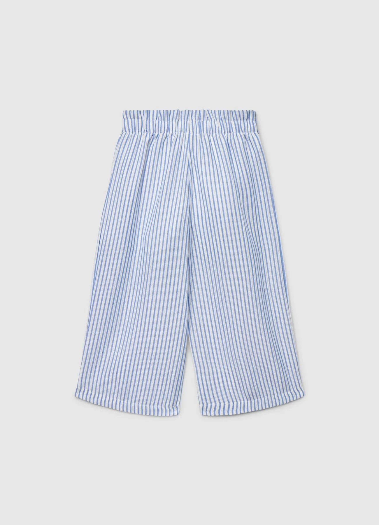 Pantaloni ampi a righe con cintura - Image 3