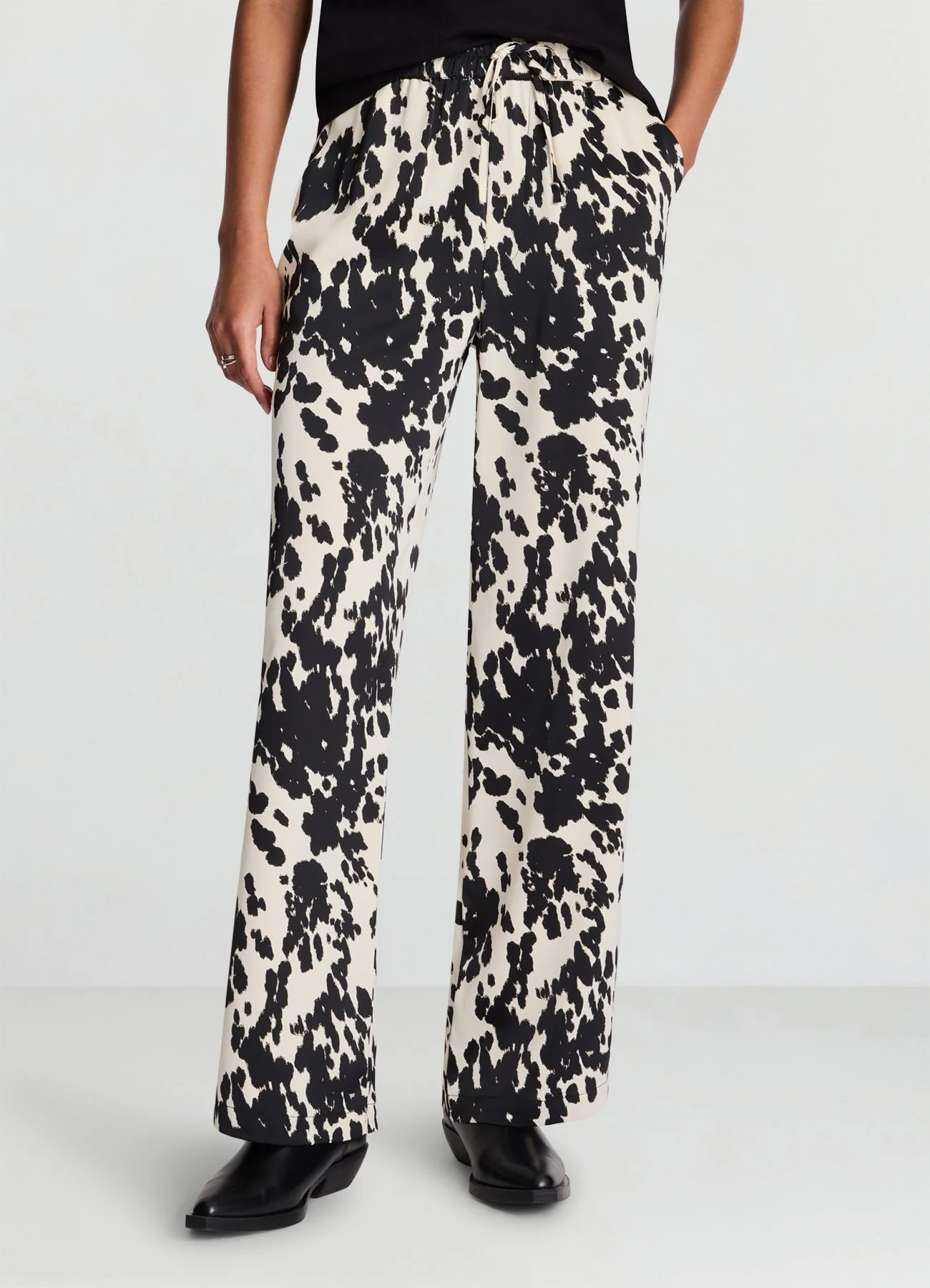 Pantaloni ampi fantasia muccata - Image 7