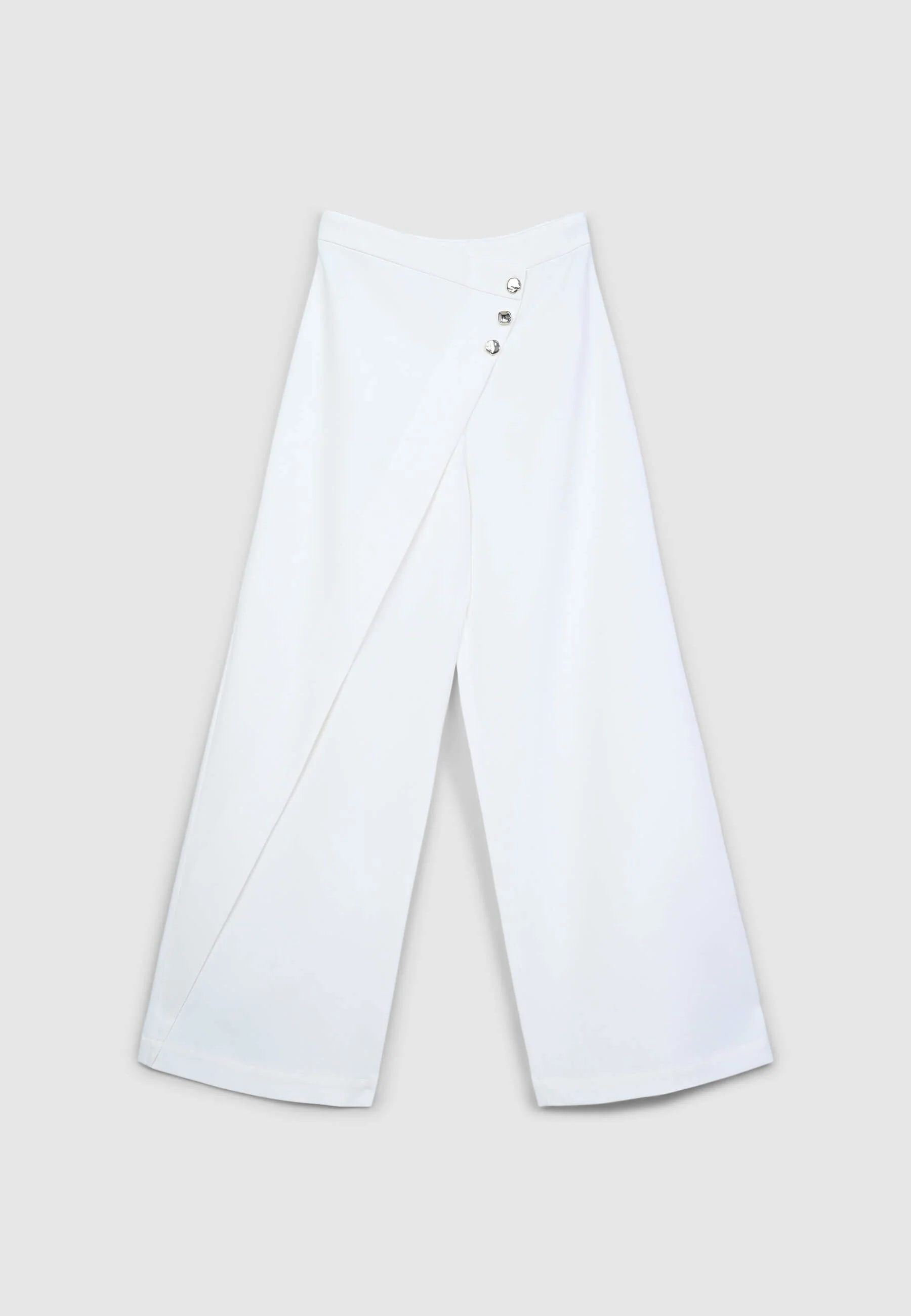 Pantaloni bottoni oro asimmetrici - Image 5