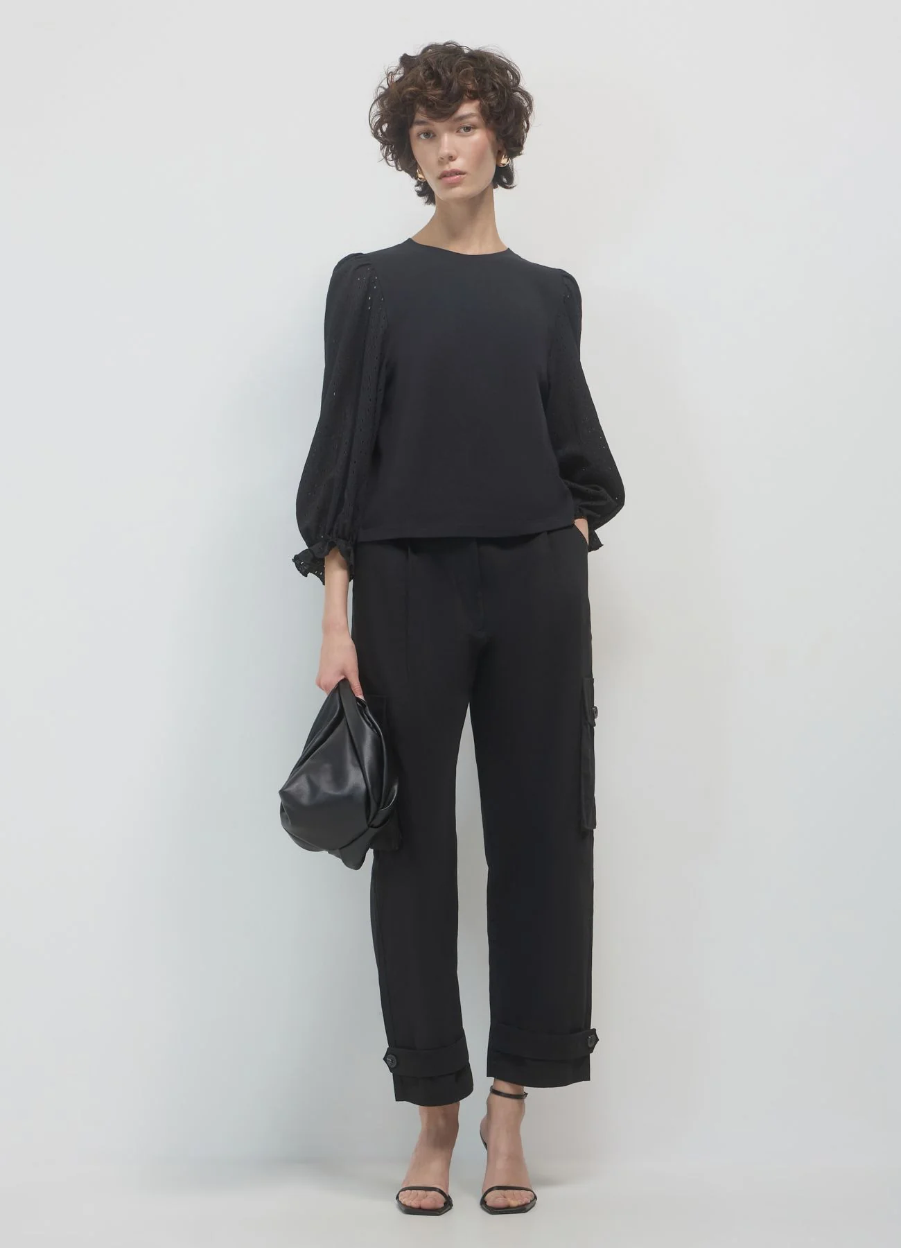 Pantaloni cargo con pinces - Image 3