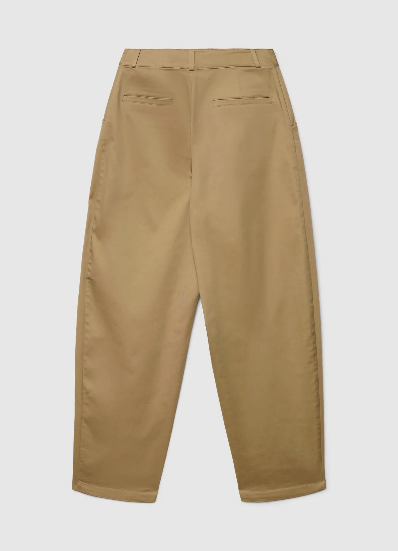 Pantaloni carrot in cotone rasatello - Image 6