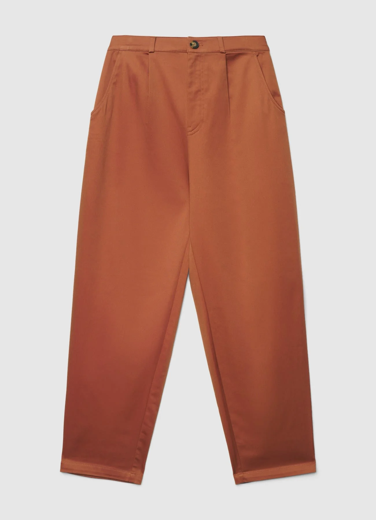 Pantaloni carrot in cotone rasatello - Image 5
