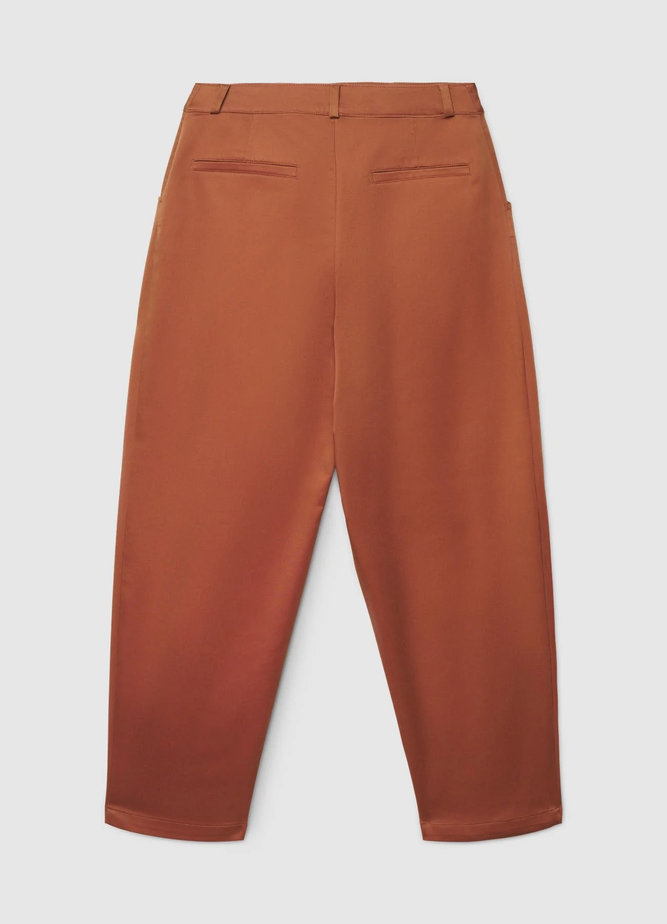 Pantaloni carrot in cotone rasatello - Image 6