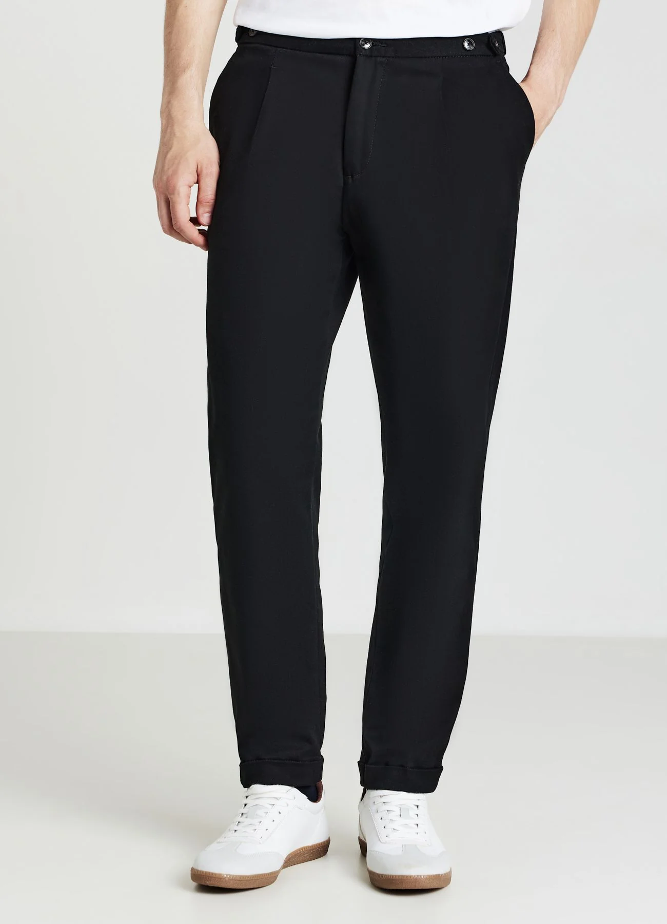 Pantaloni chino con bottoni - Image 4