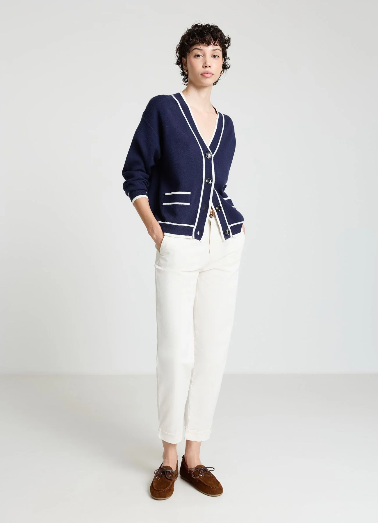 Pantaloni chino con cintura intrecciata - Image 3