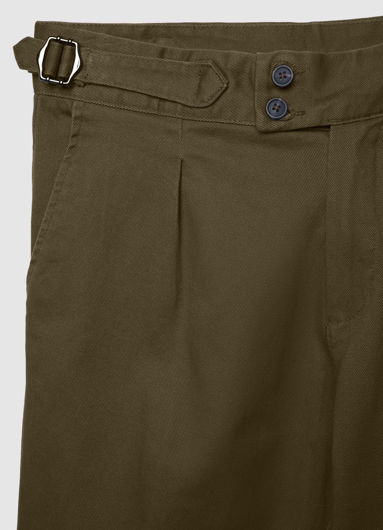 Pantaloni chino con pinces e fibbie laterali - Image 6