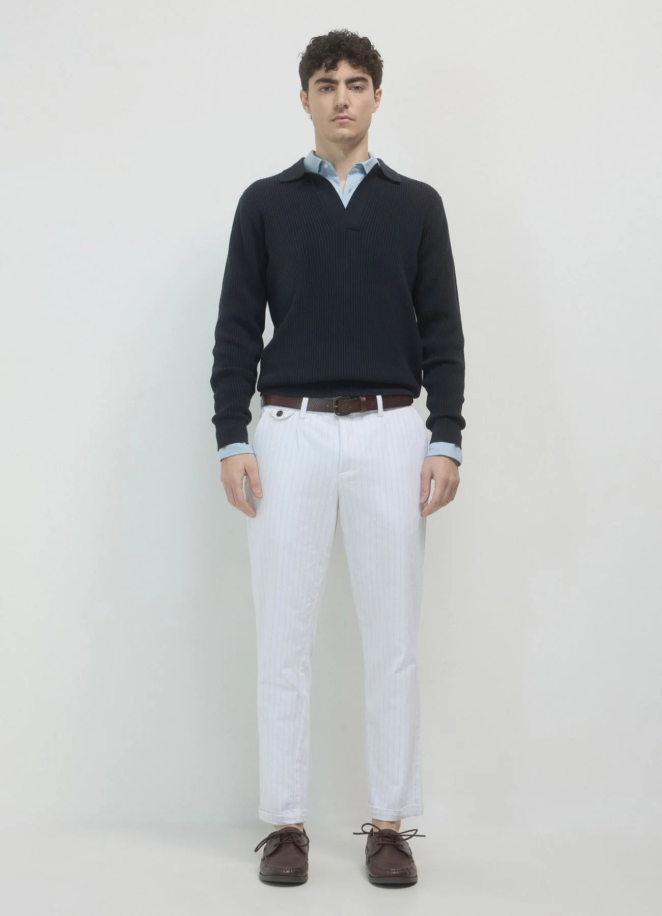 Pantaloni chino fantasia gessata - Image 2