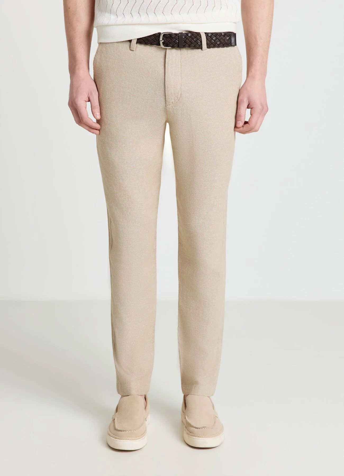Pantaloni chino in lino - Image 2