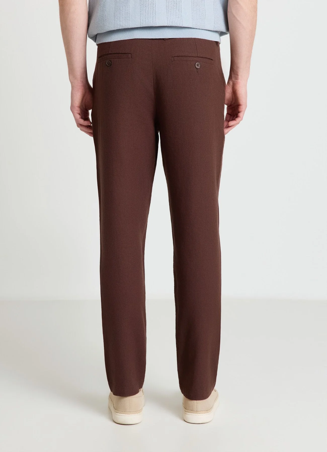 Pantaloni chino misto lino - Image 2