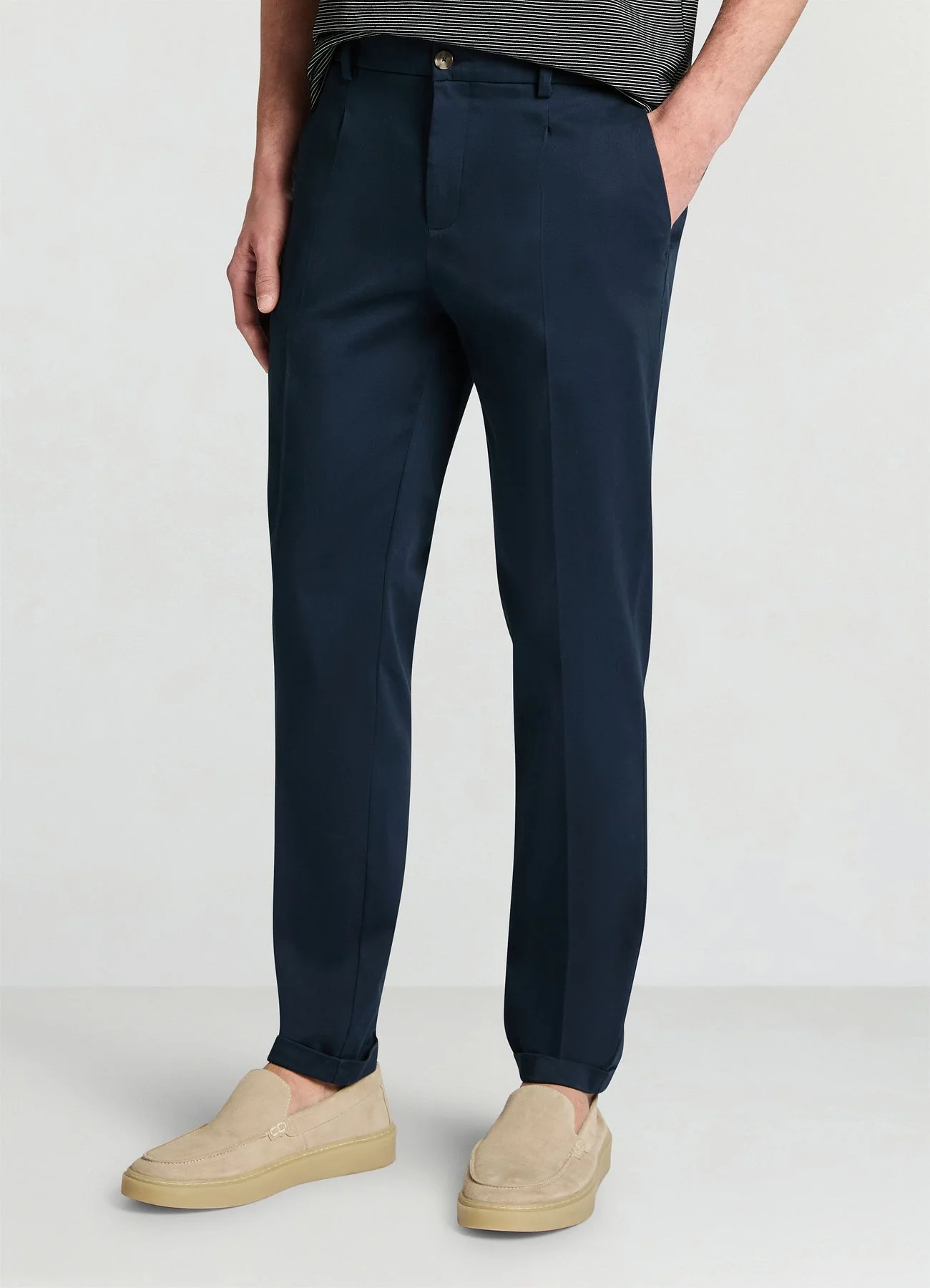Pantaloni chino tinta unita - Image 3