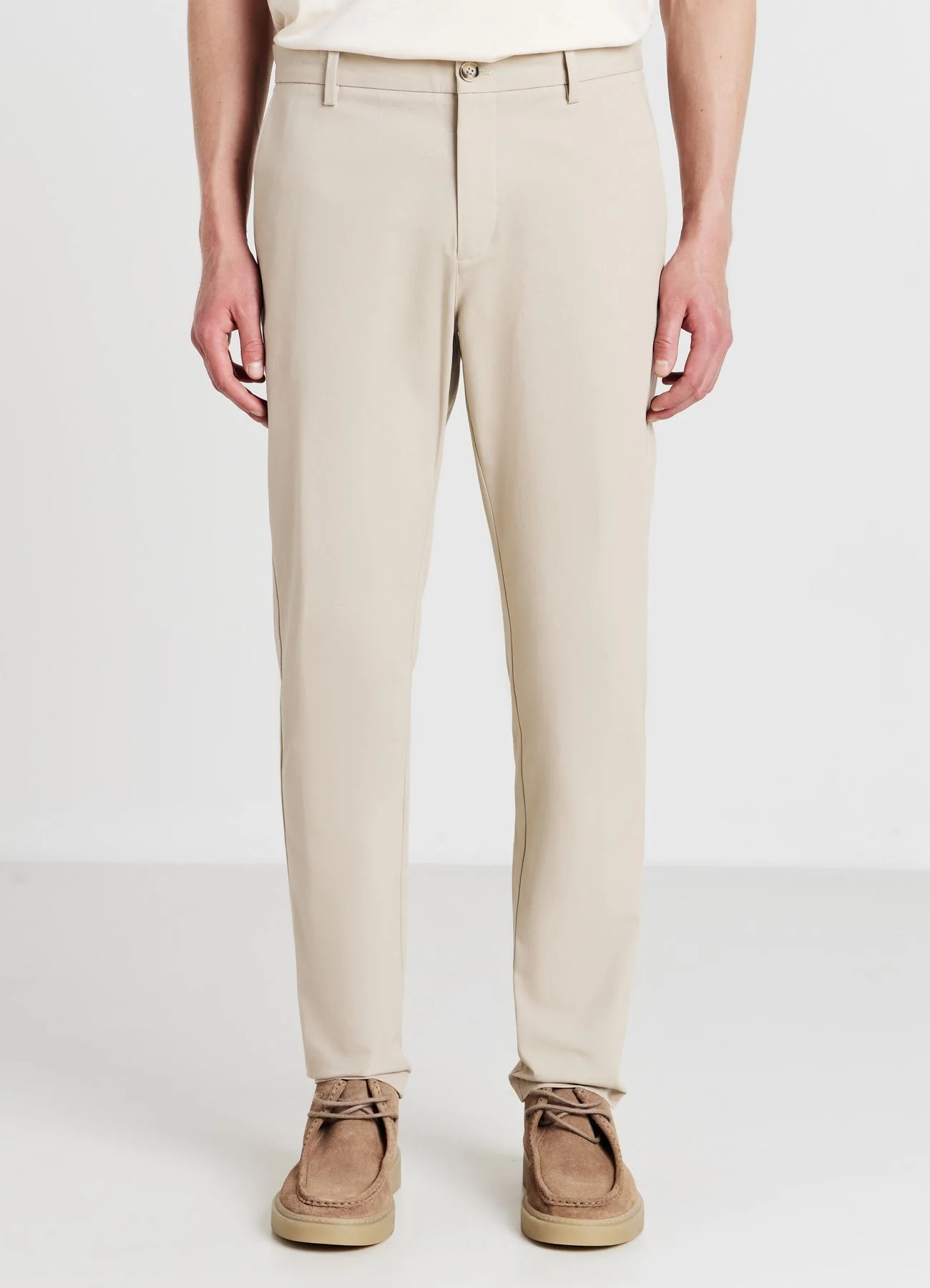 Pantaloni chino tinta unita