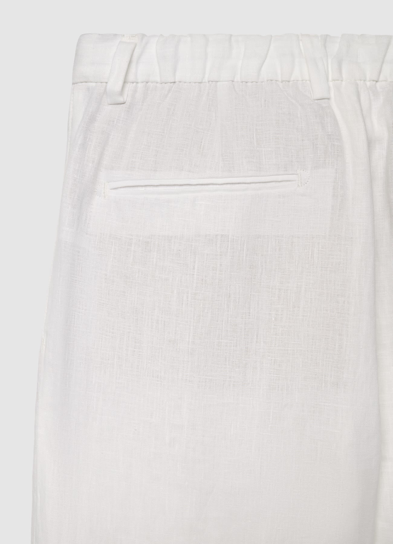 Pantaloni con coulisse in lino - Image 5